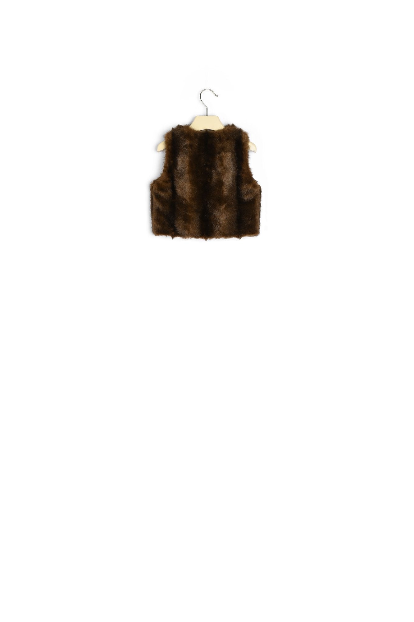 Gilet sans manches en fausse fourrure - Bonpoint vintage