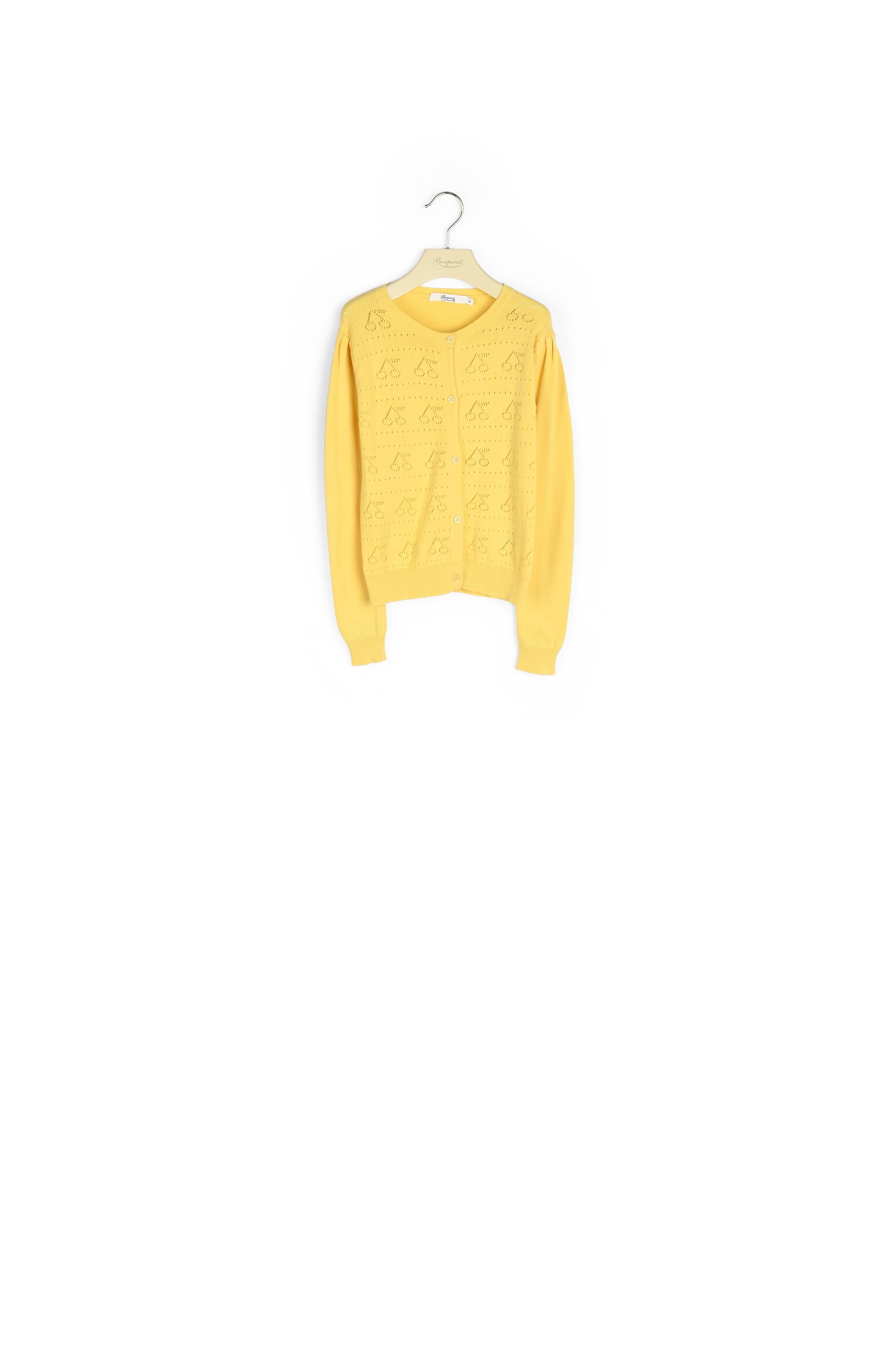 Cardigan en coton ajouré - Bonpoint vintage