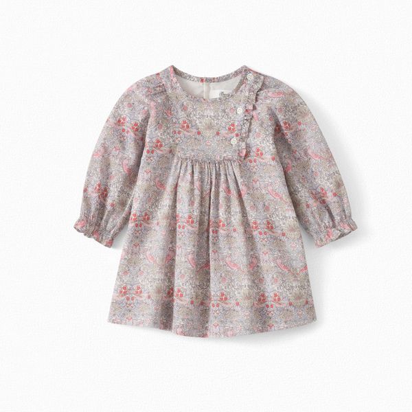 Robe avec plastron volanté bébé - Bonpoint vintage