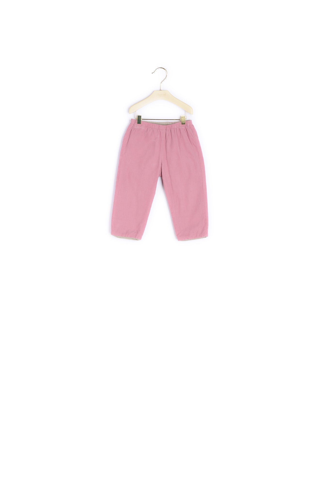 Pantalon bébé élastiqué en velours milleraies - Bonpoint vintage