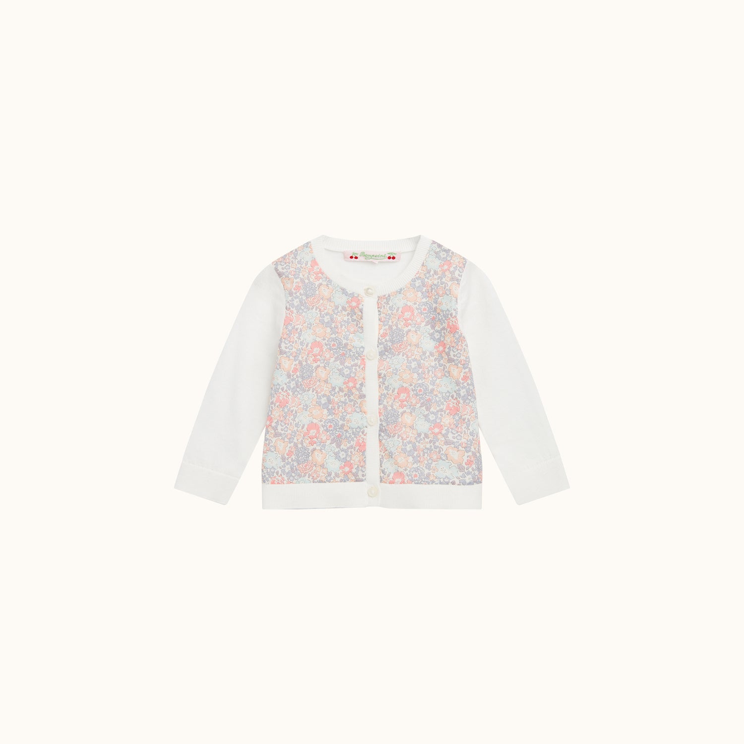 Cardigan en Liberty - Bonpoint vintage
