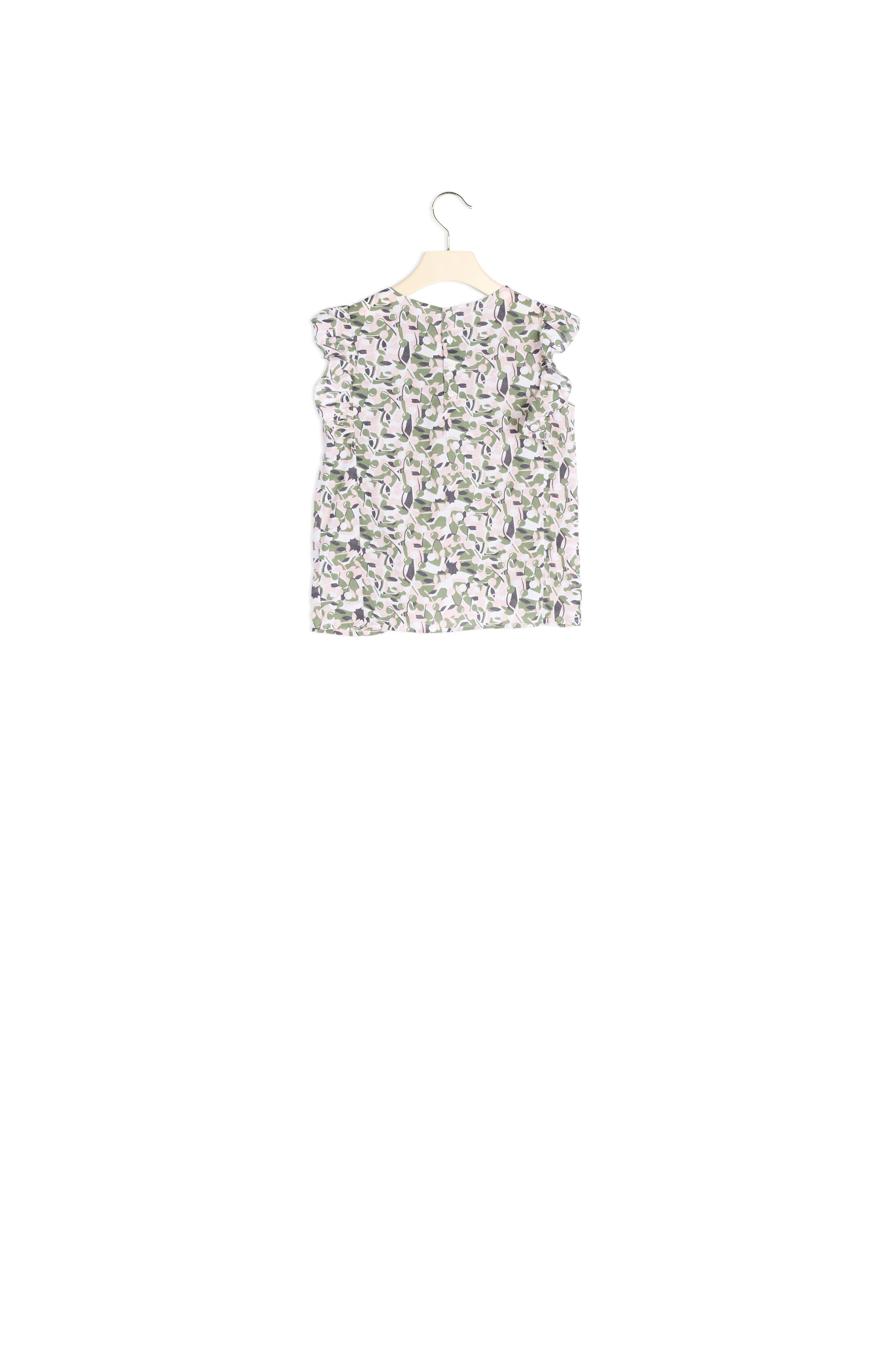 Blouse à fronces et volants - Bonpoint vintage