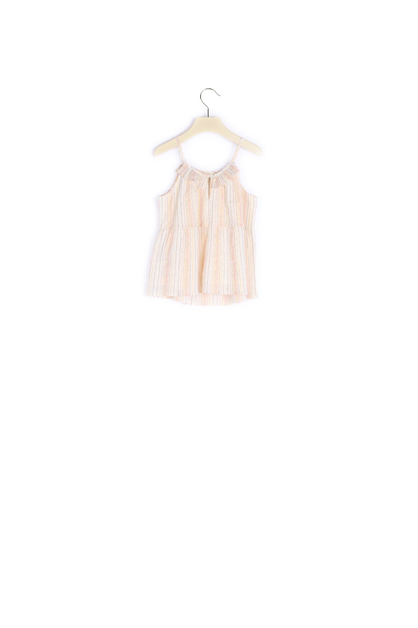Blouse en coton métallisé fille rayures - Bonpoint vintage