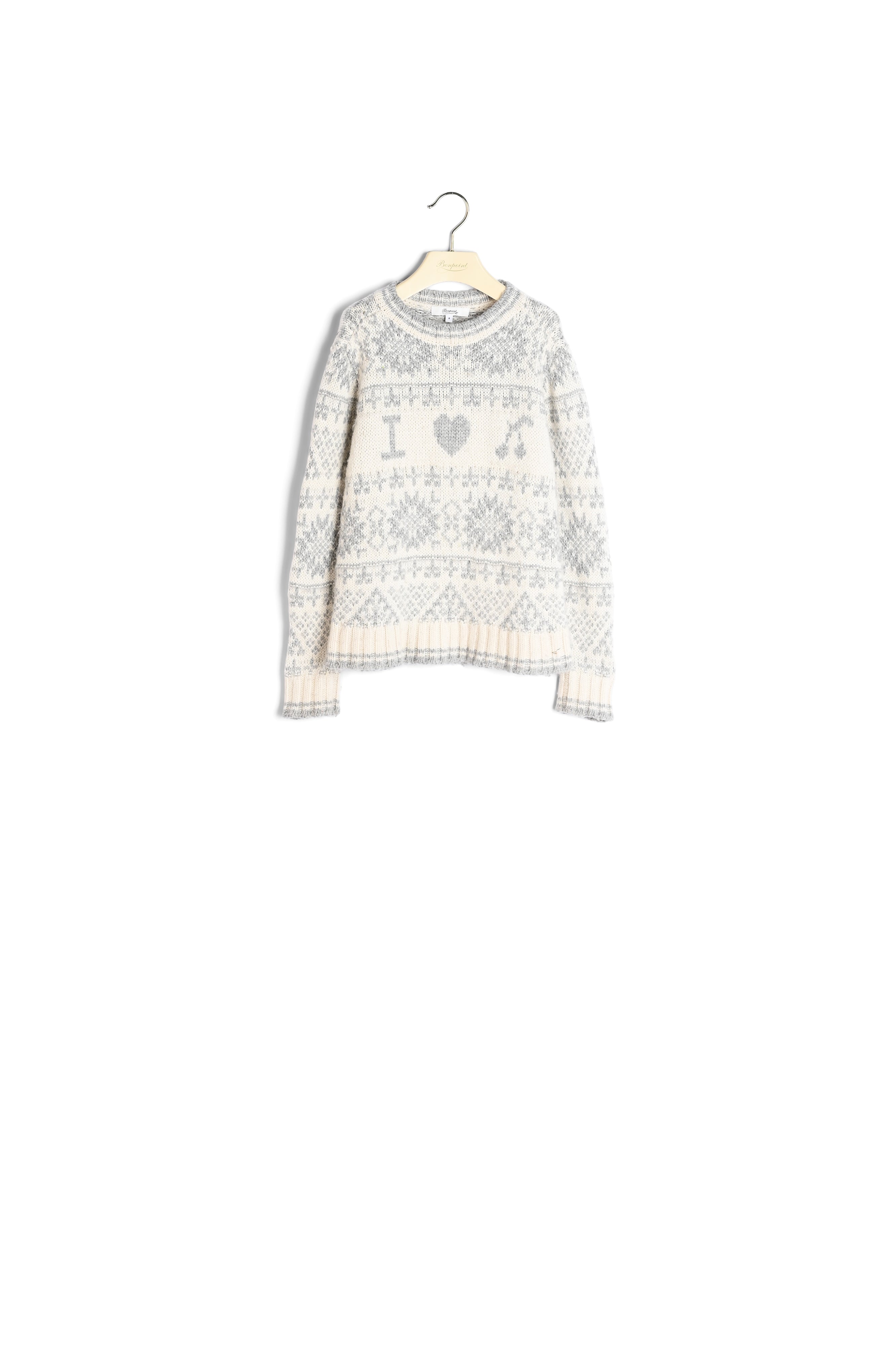 Pull à motif jacquard cerises - Bonpoint vintage