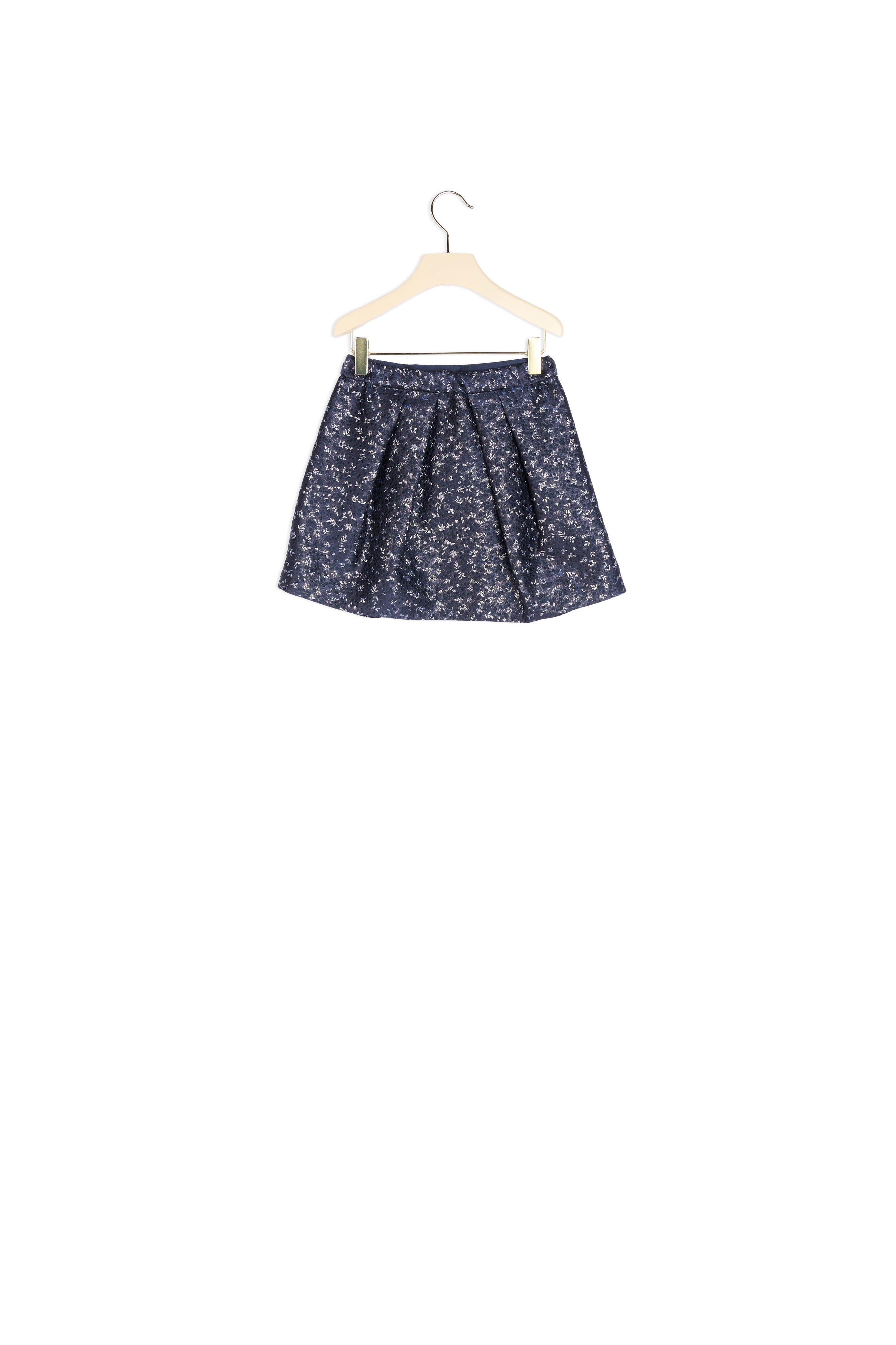 Jupe en jacquard métallisé - Bonpoint vintage