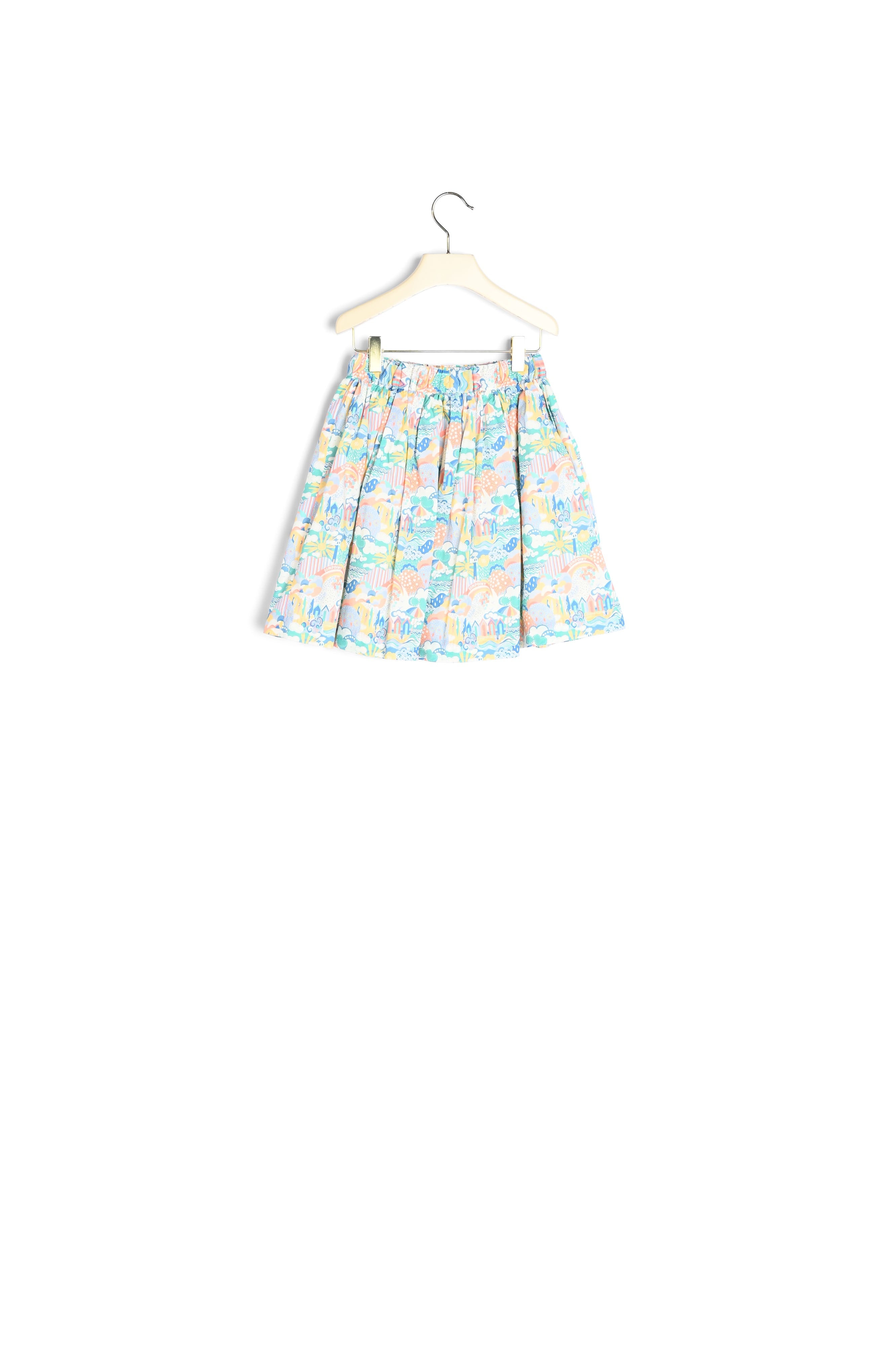 Jupe froncée en tissu Liberty fille - Bonpoint vintage