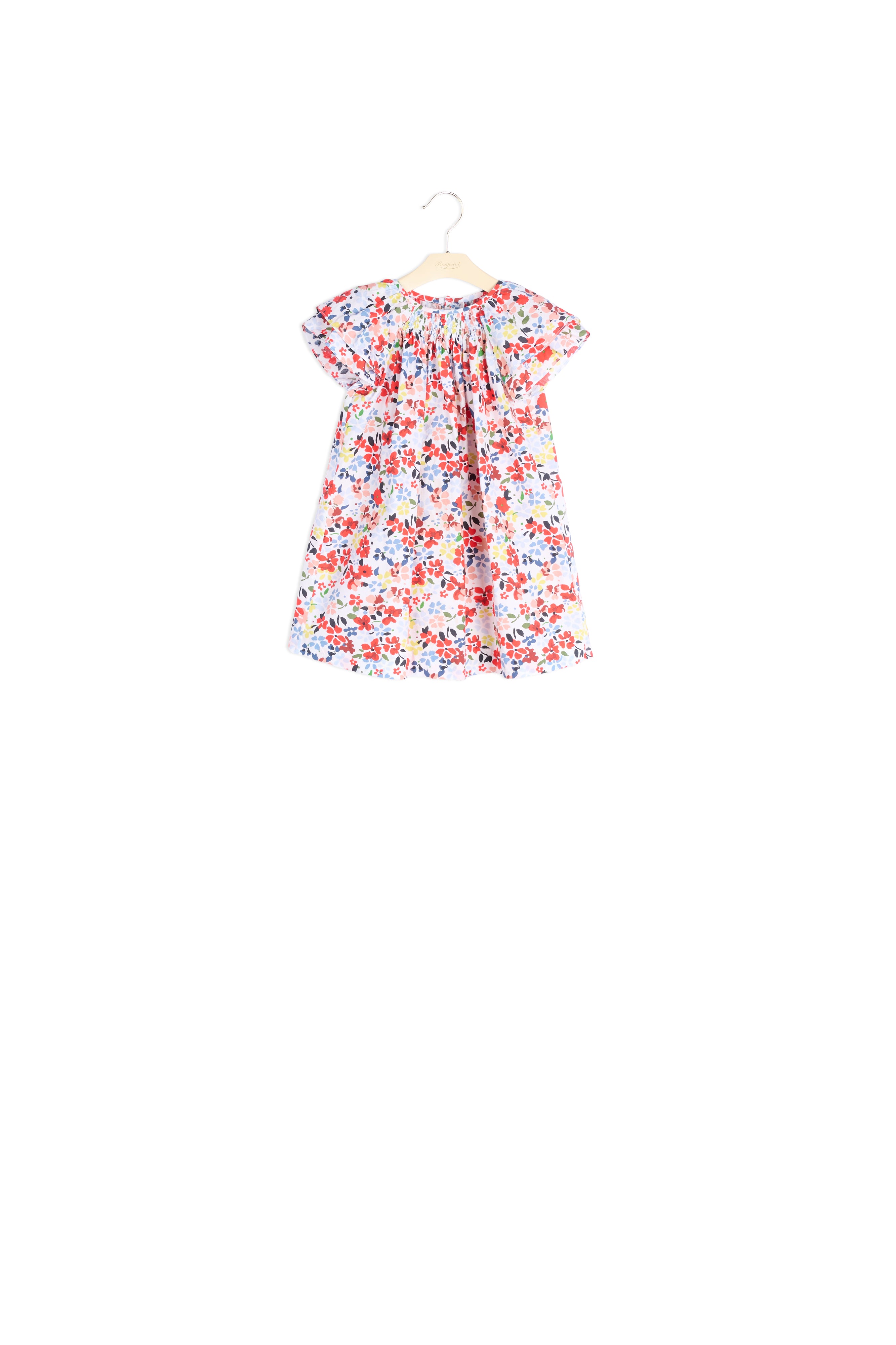 Robe à manches courtes volantées - Bonpoint vintage