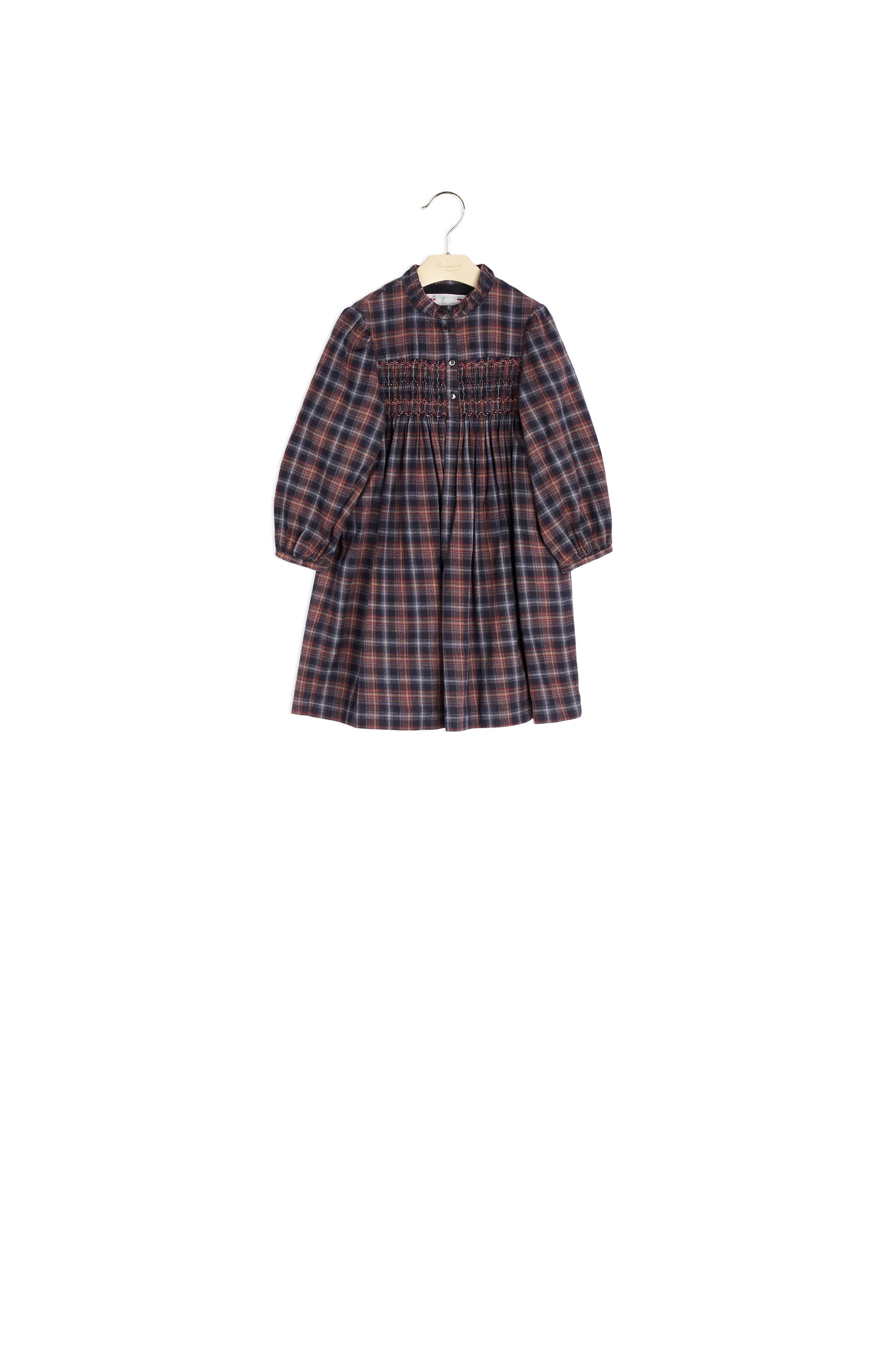 Robe smockée à carreaux - Bonpoint vintage
