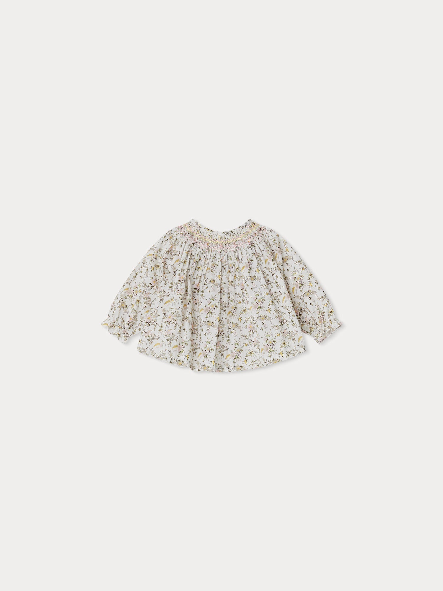Blouse smockée Griotte - Bonpoint vintage