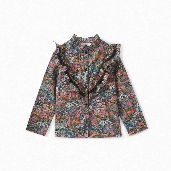 Blouse fille en tissu Liberty - Bonpoint vintage