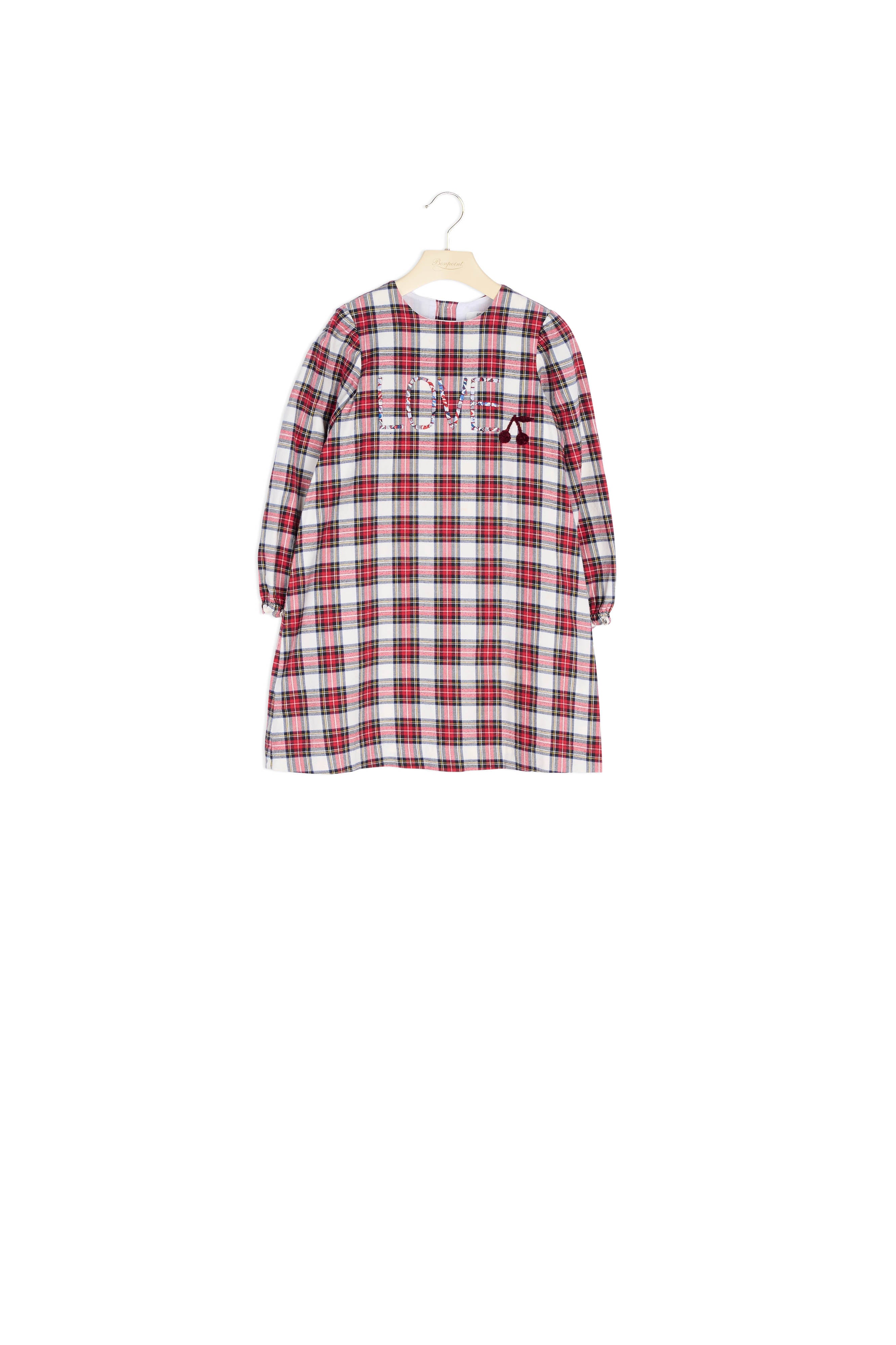 Robe en twill brodé - Bonpoint vintage