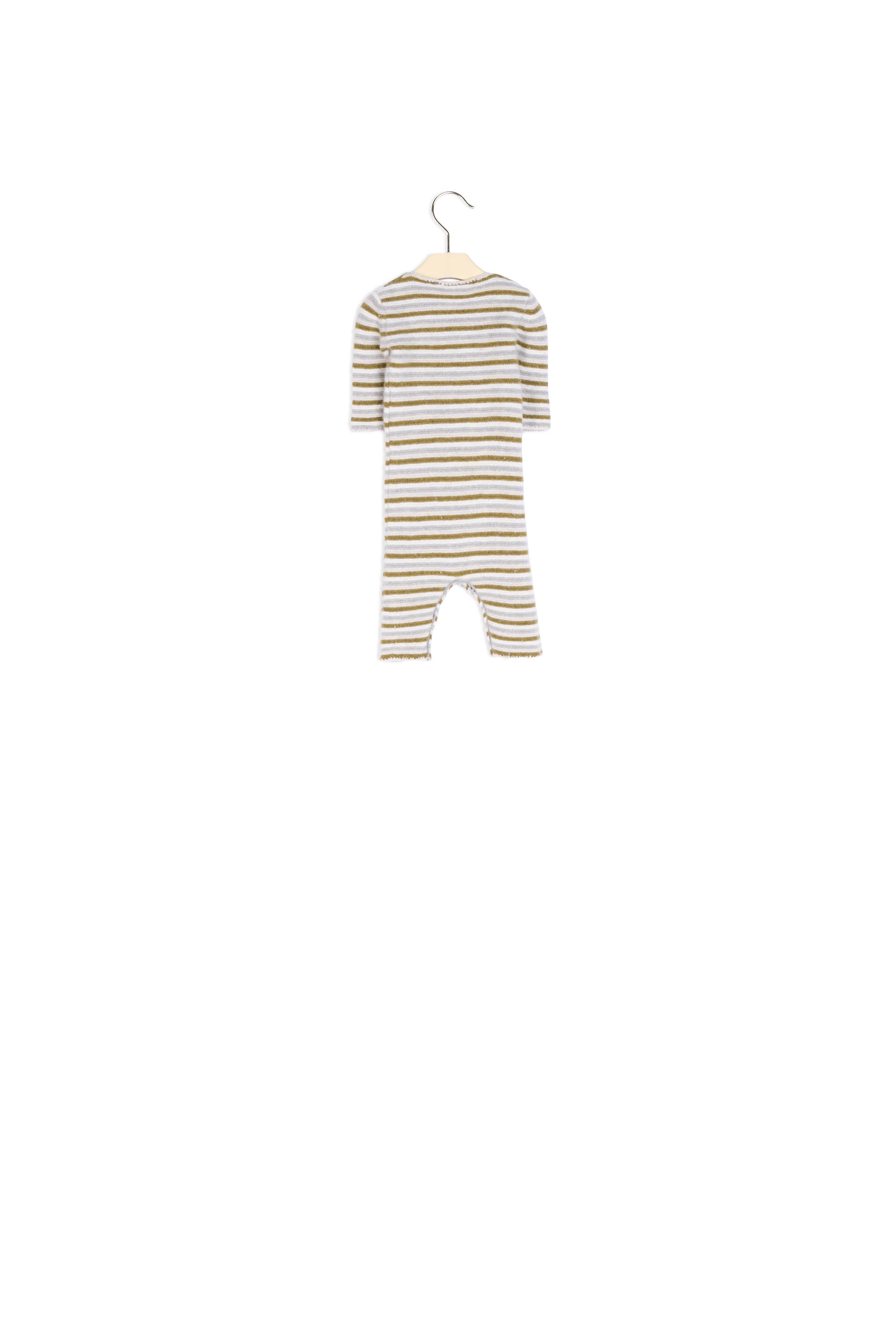 Combinaison rayée en mérinos bébé - Bonpoint vintage