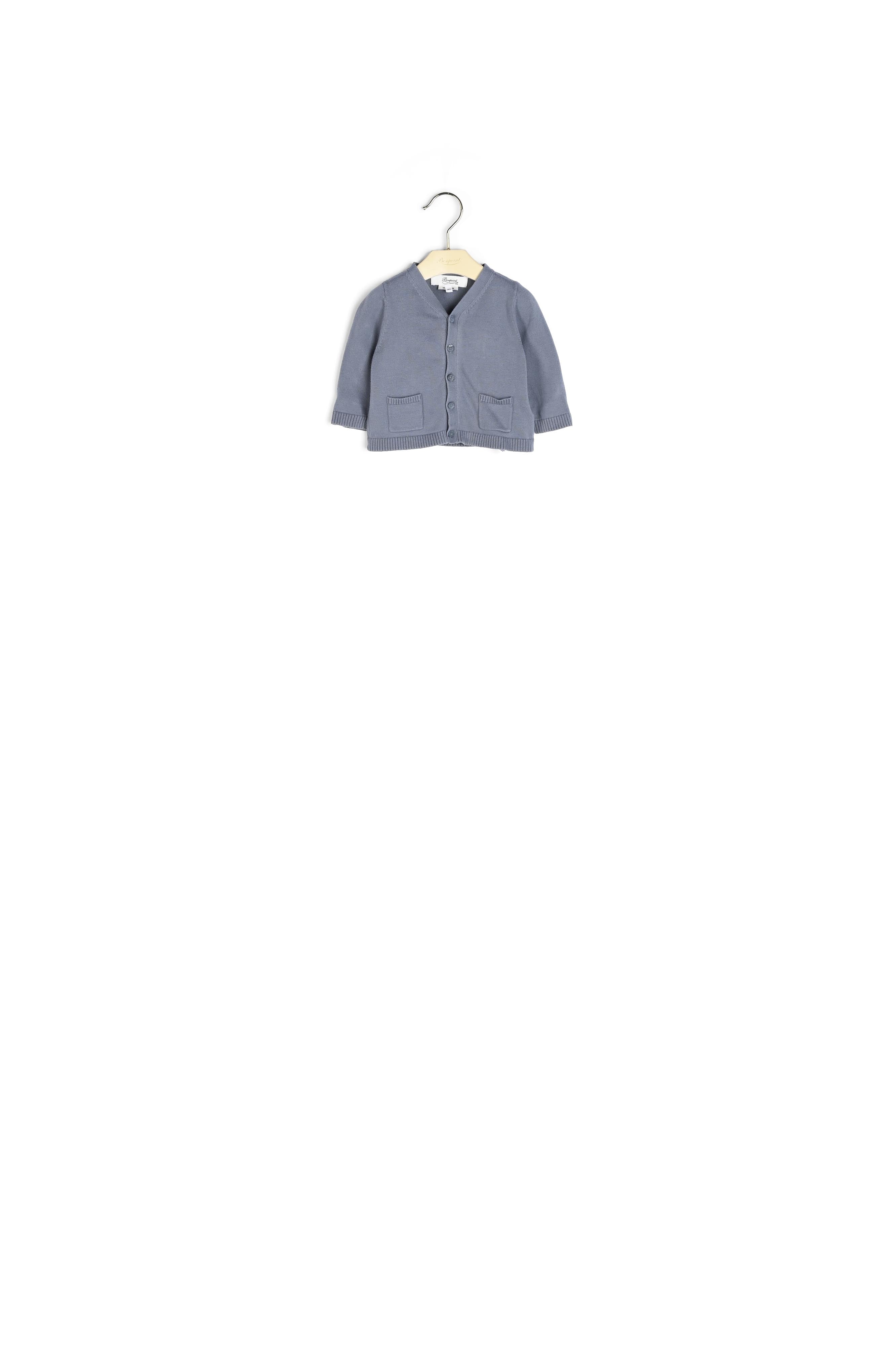 Cardigan col V à poches - Bonpoint vintage