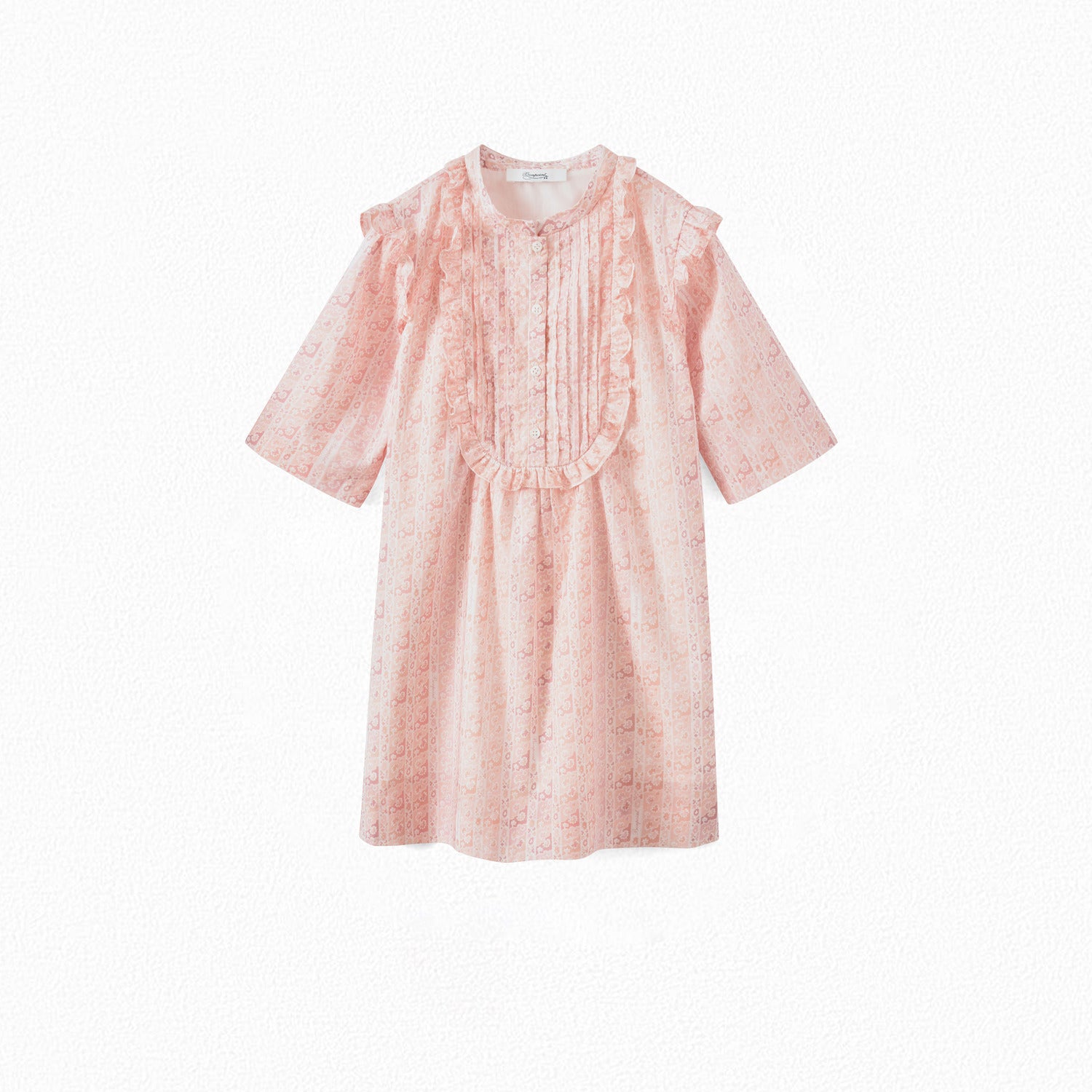 Robe à plastron volanté - Bonpoint vintage