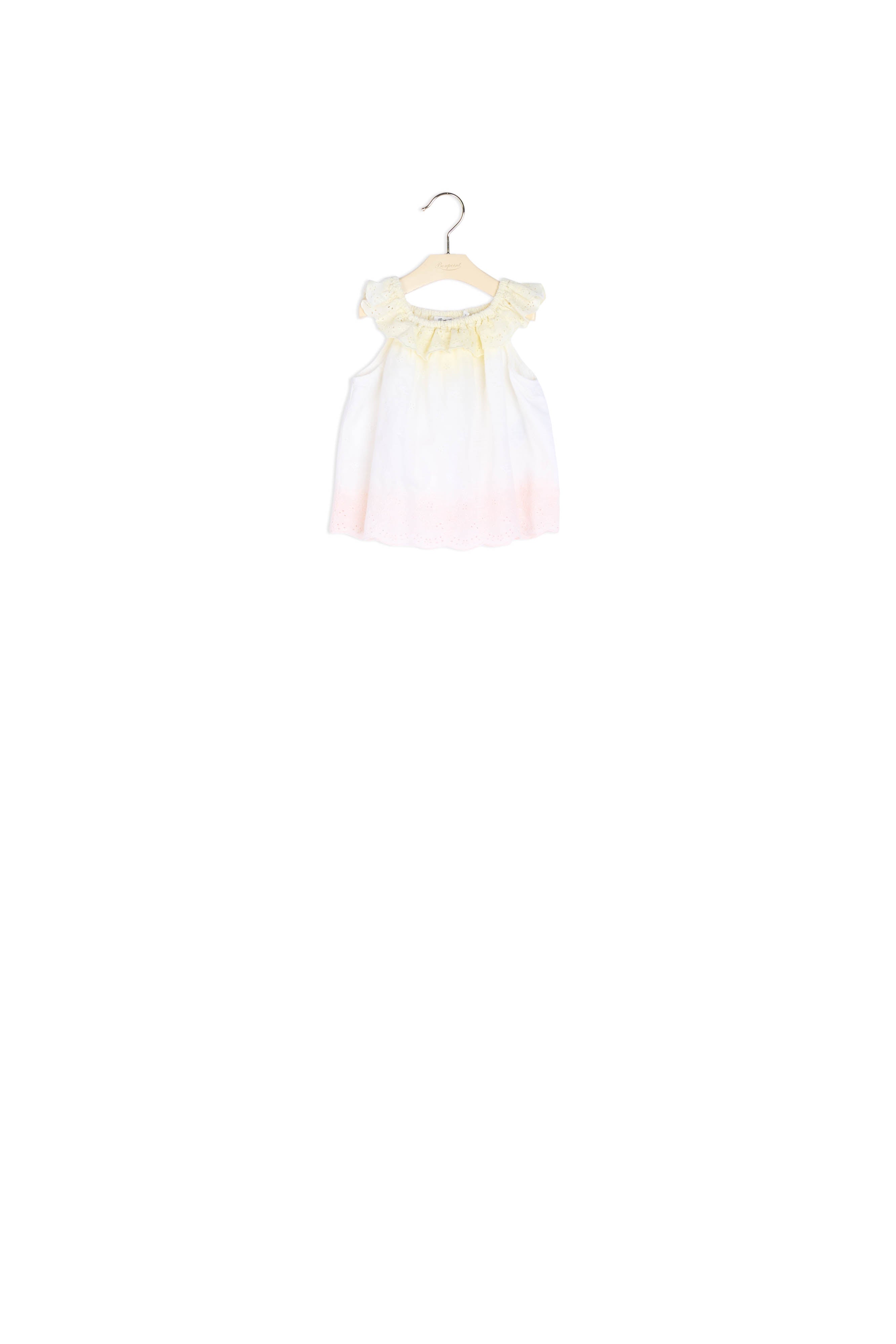 Blouse brodée dip dye - Bonpoint vintage