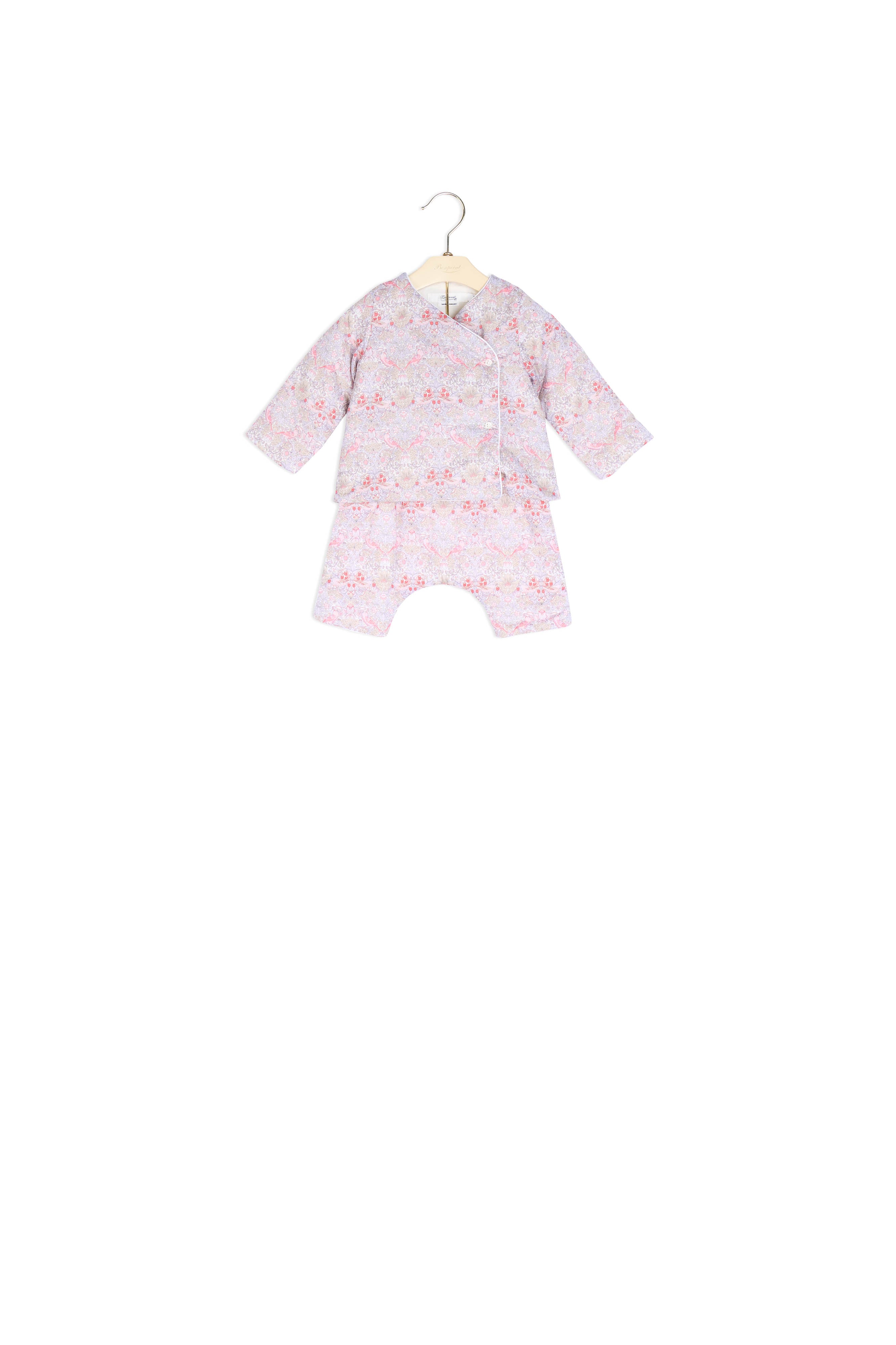 Ensemble en tissu Liberty bébé - Bonpoint vintage