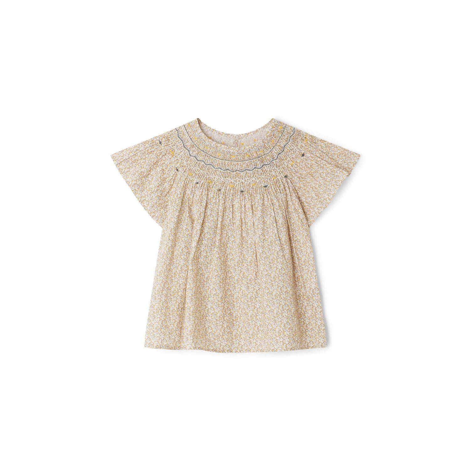 Blouse en coton Liberty bio fille - Bonpoint vintage