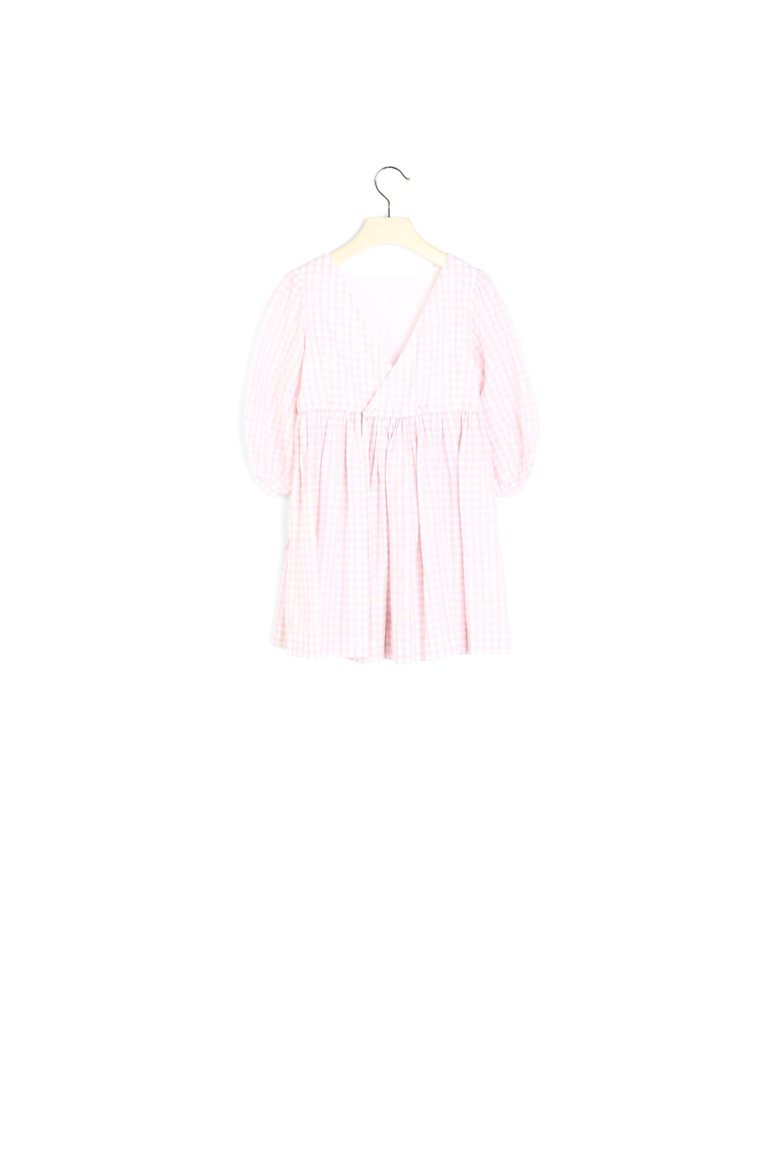 Robe en voile à carreaux - Bonpoint vintage
