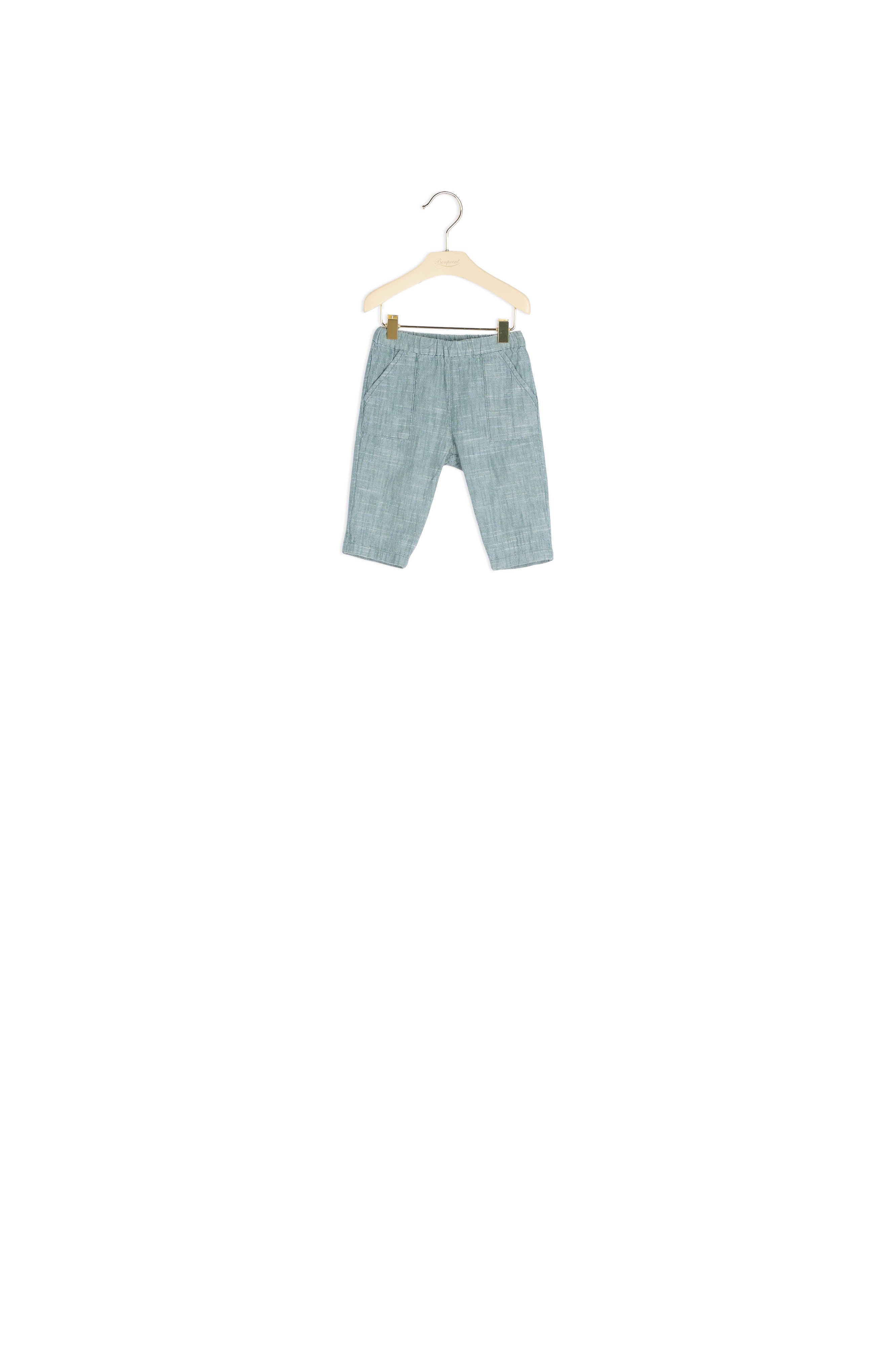 Pantalon en coton chambray bébé - Bonpoint vintage