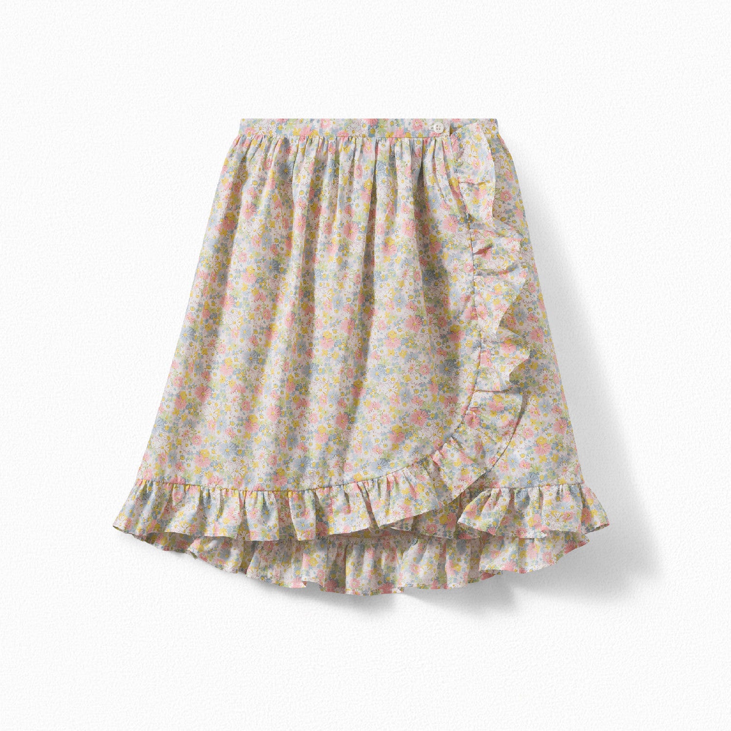 Jupe portefeuille en coton Liberty - Bonpoint vintage