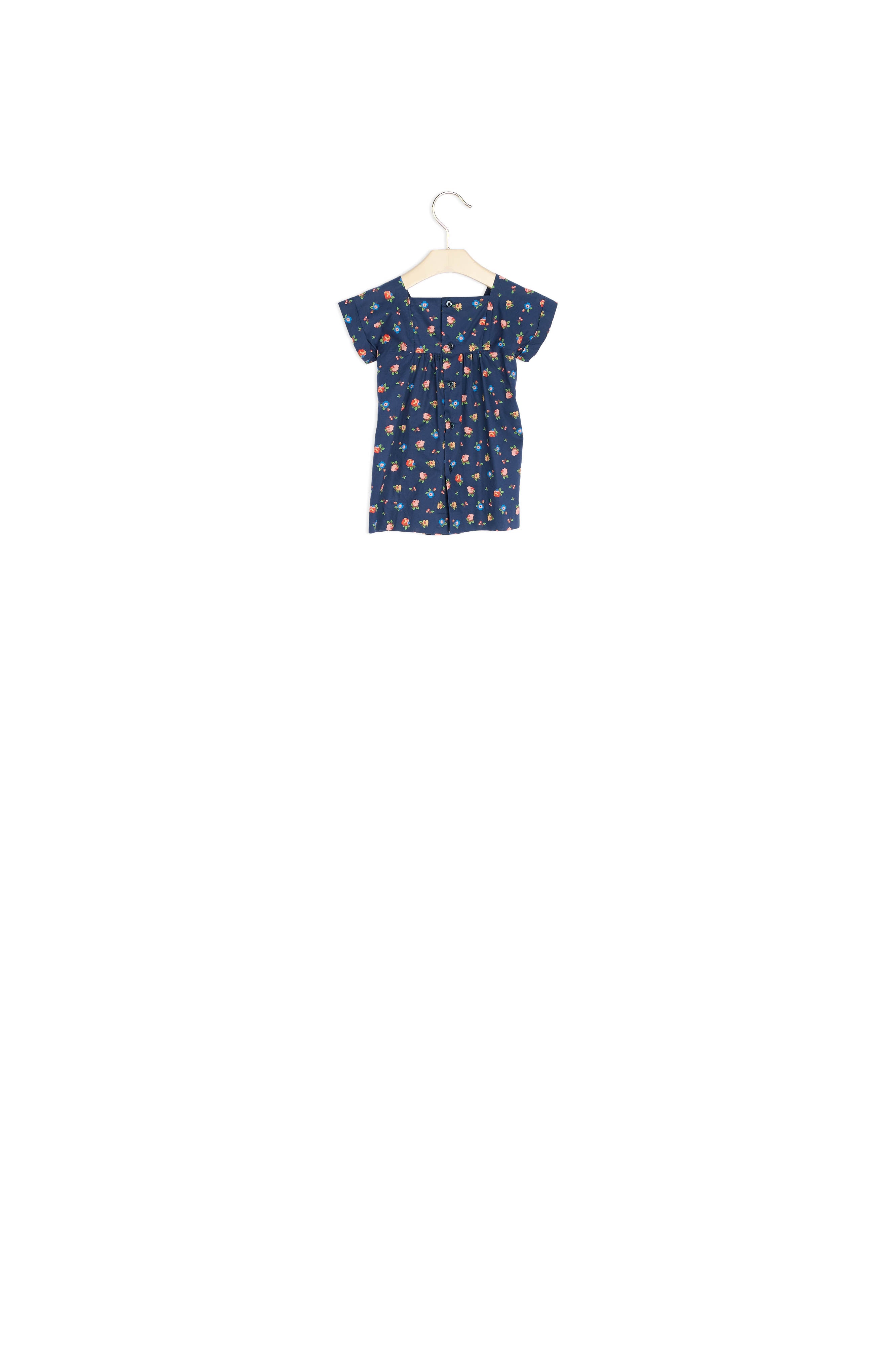 Robe smockée en tissu Liberty - Bonpoint vintage