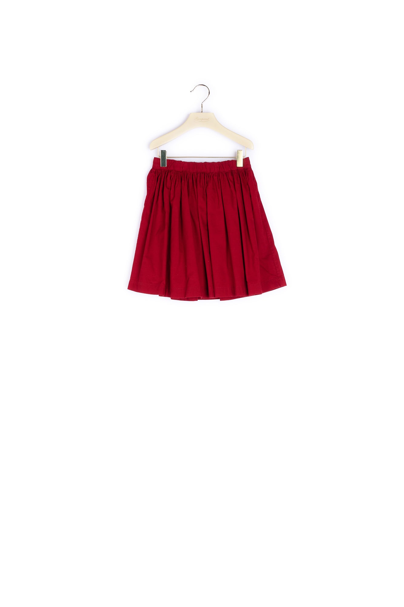 Jupe courte ample fille en velours milleplumes - Bonpoint vintage