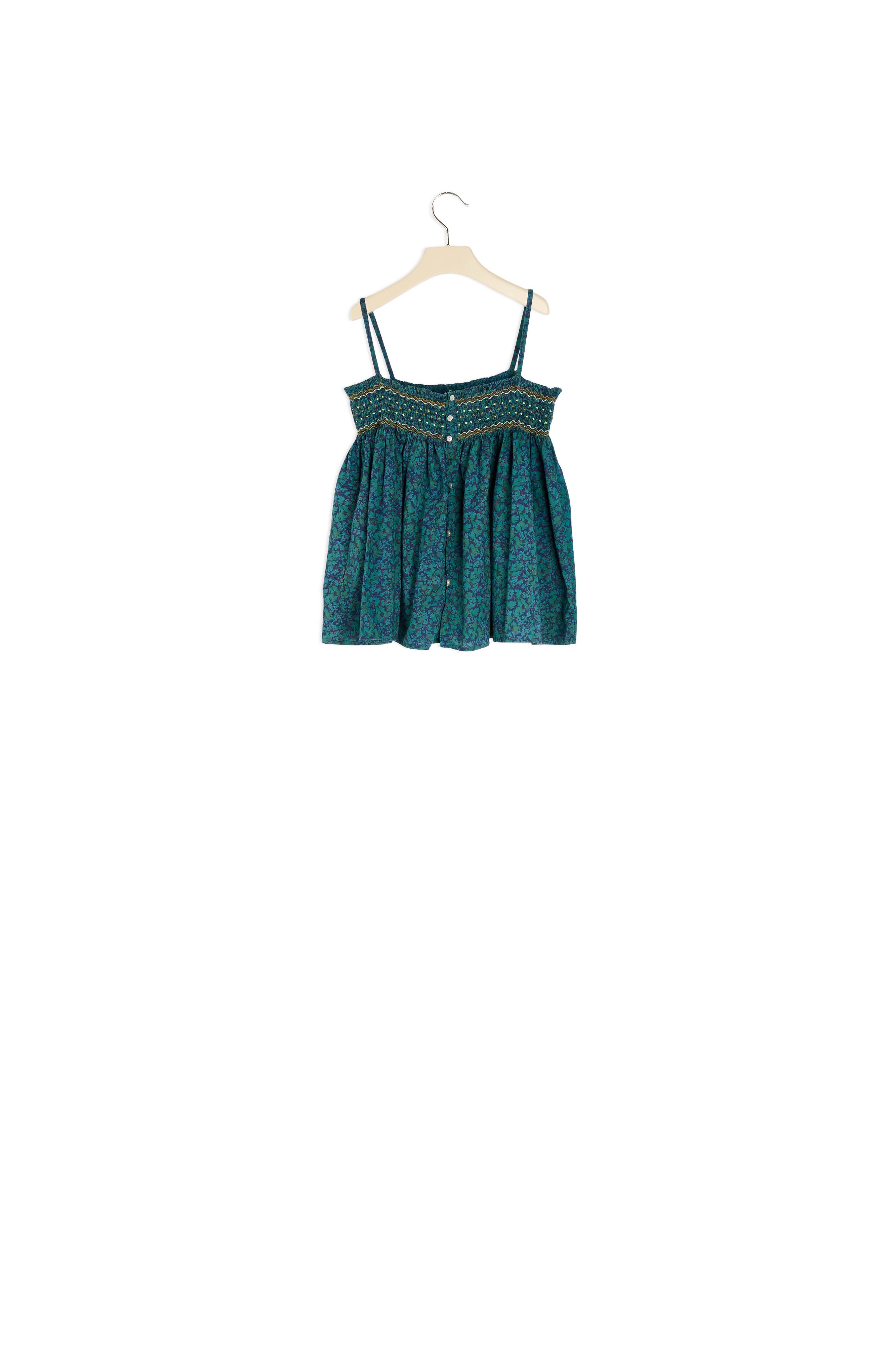 Blouse en coton Liberty surteint - Bonpoint vintage