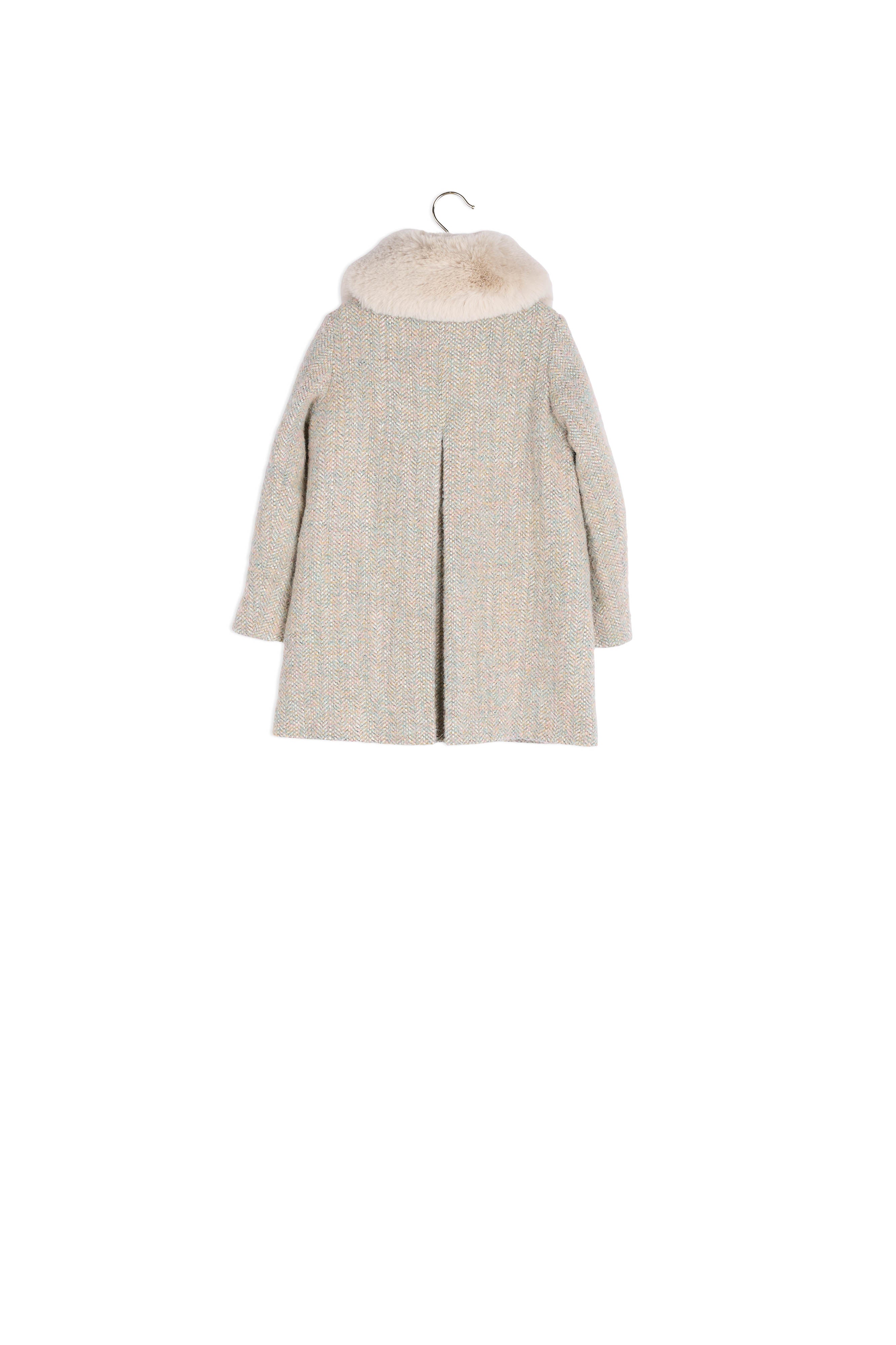 Manteau en tweed fantaisie fille - Bonpoint vintage