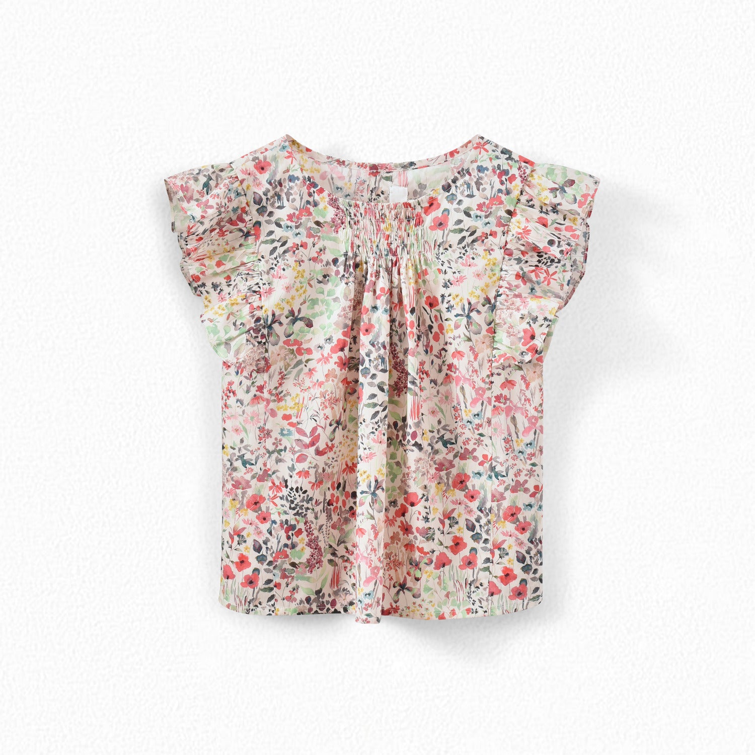 Blouse en tissu Liberty fleuri fille - Bonpoint vintage