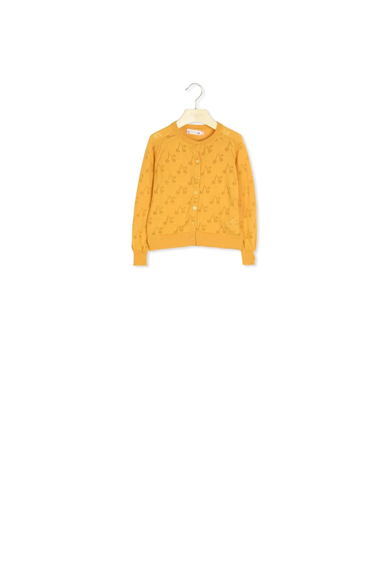 Cardigan à cerises ajourées - Bonpoint vintage