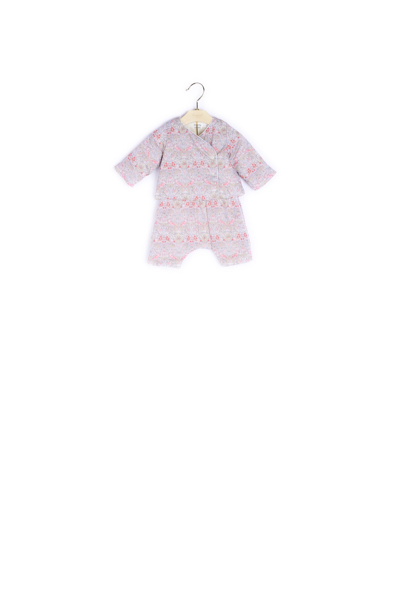 Ensemble en tissu Liberty bébé - Bonpoint vintage