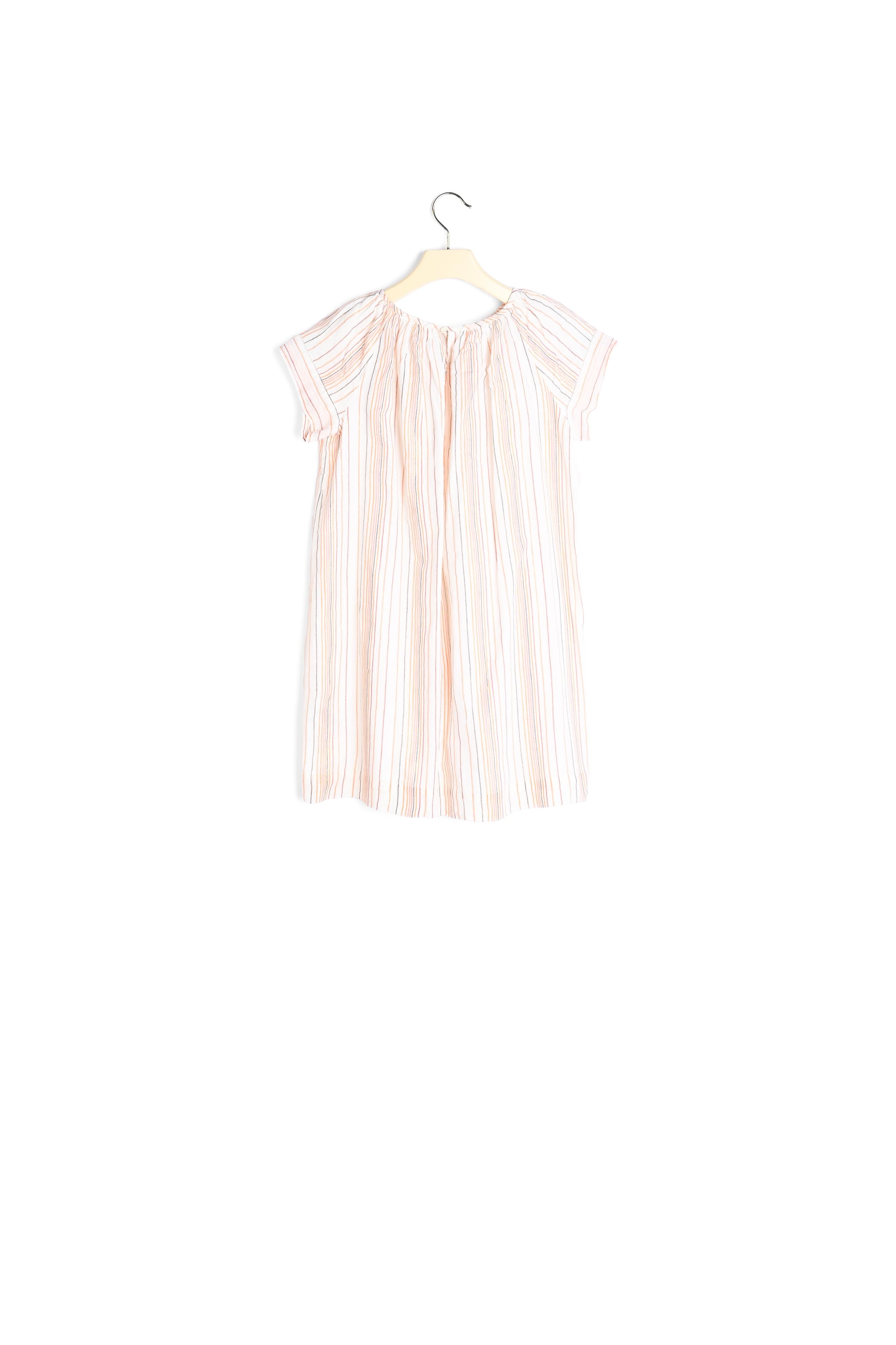 Robe en popeline rayée fille - Bonpoint vintage