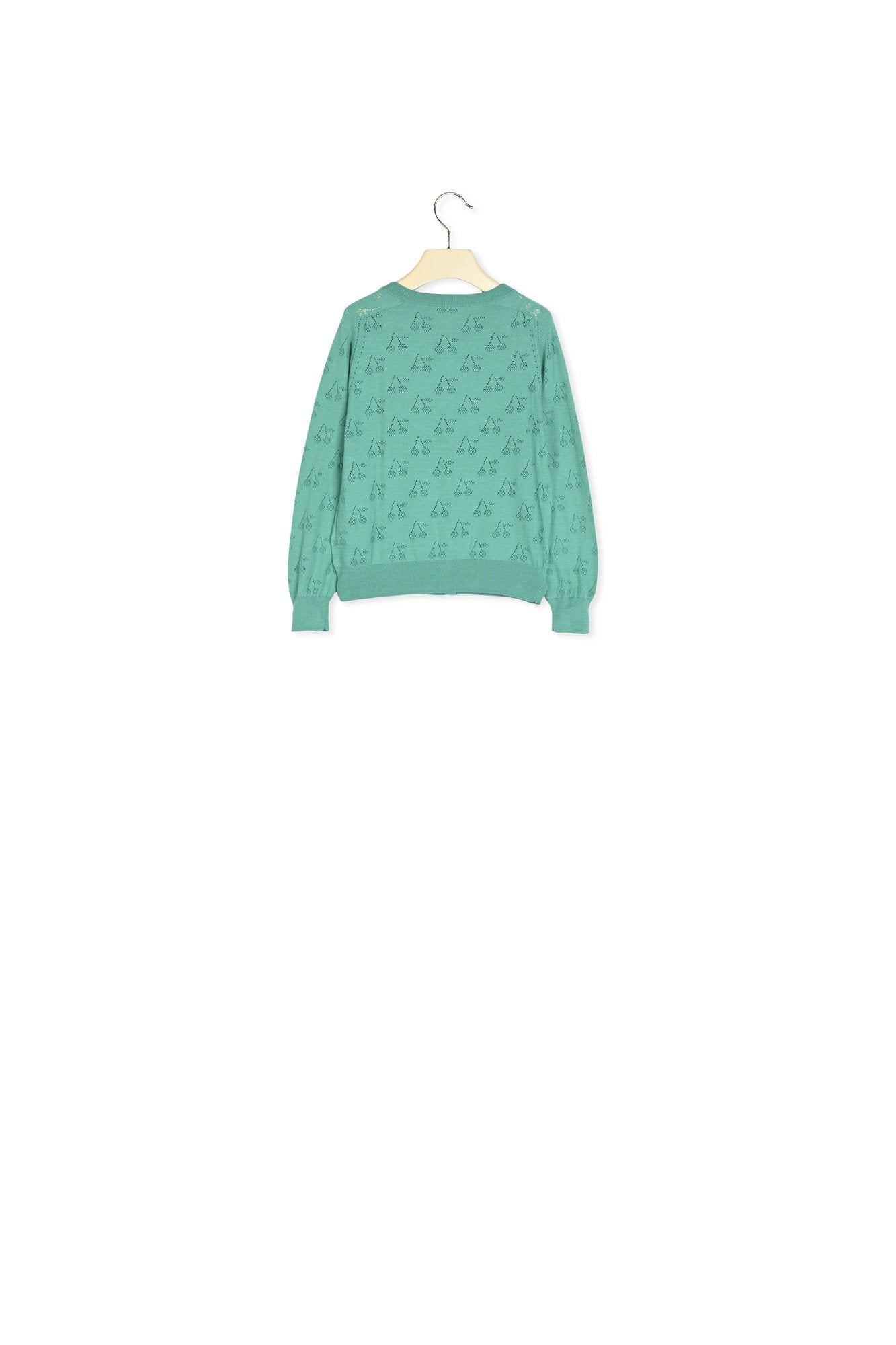 Cardigan à cerises ajourées - Bonpoint vintage