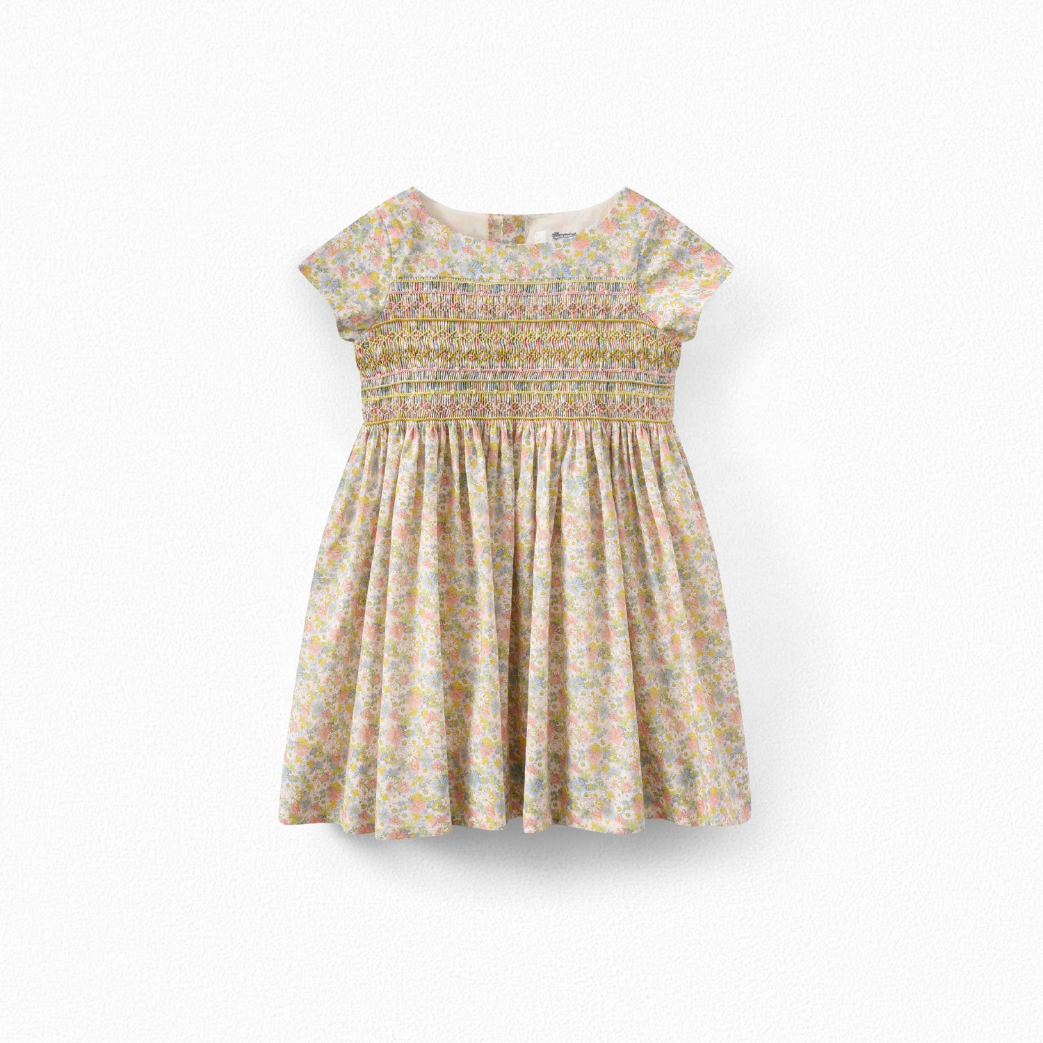 Robe smockée en coton fille - Bonpoint vintage