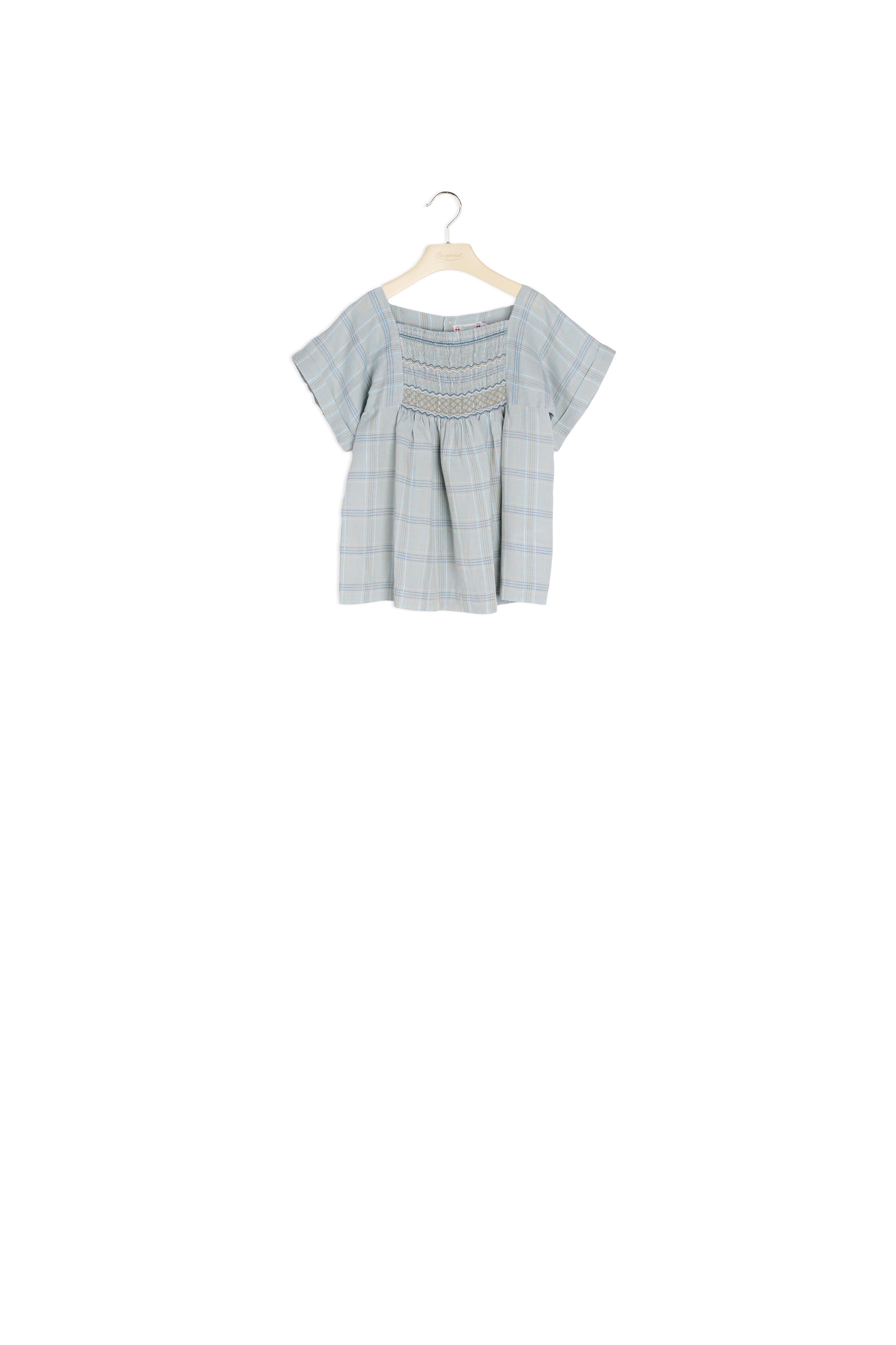 Blouse à smocks brodés - Bonpoint vintage