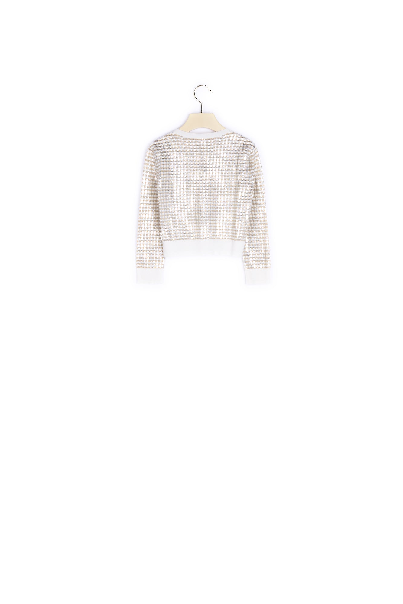 Cardigan vichy lurex - Bonpoint vintage