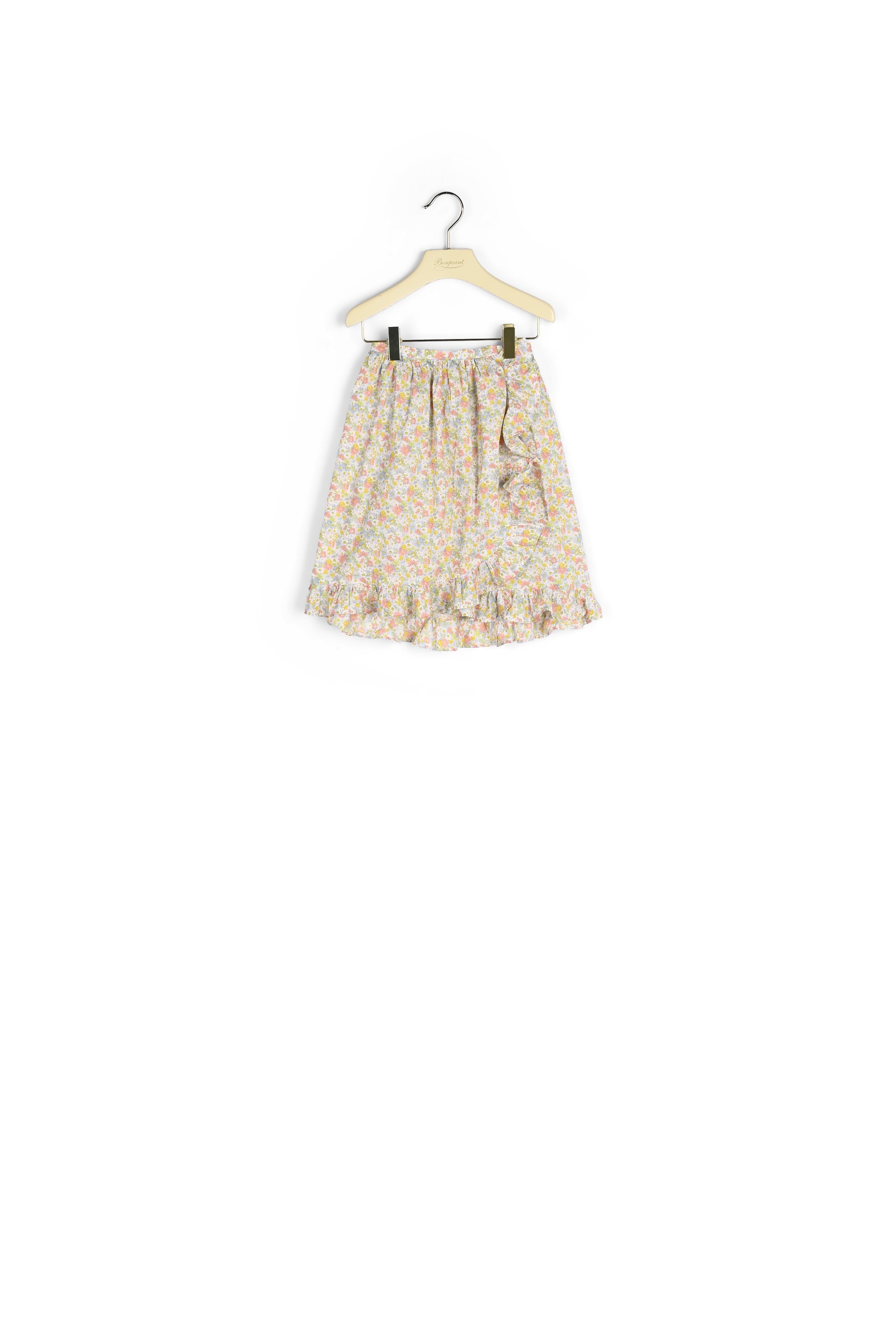 Jupe portefeuille en coton Liberty - Bonpoint vintage