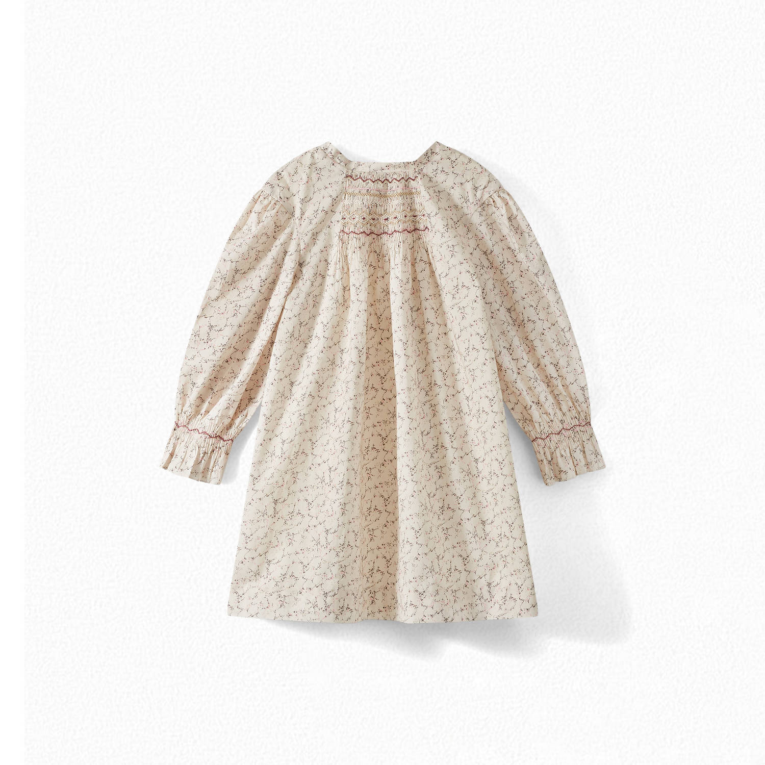 Robe smockée en tissu Liberty - Bonpoint vintage