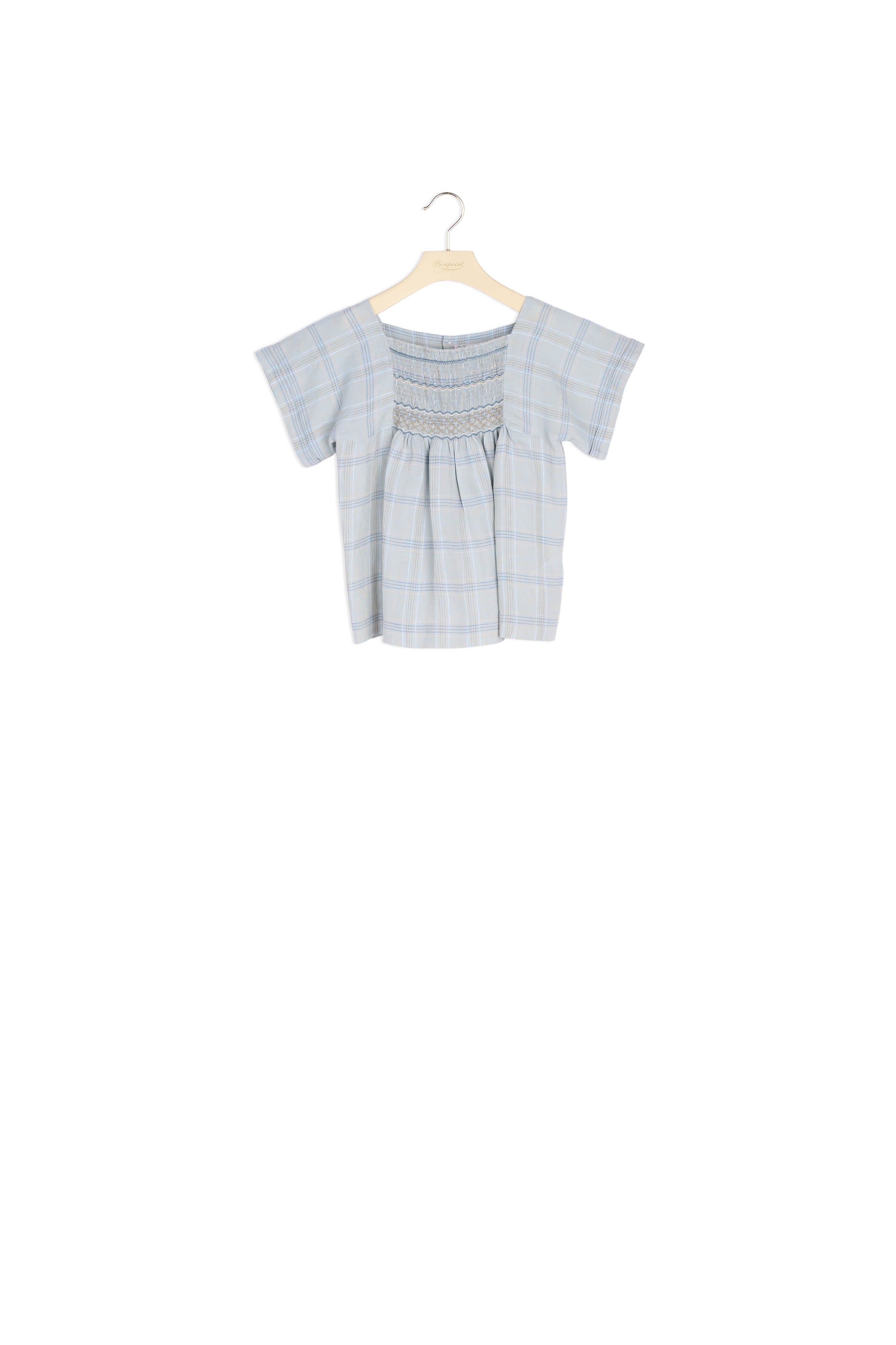 Blouse à smocks brodés - Bonpoint vintage