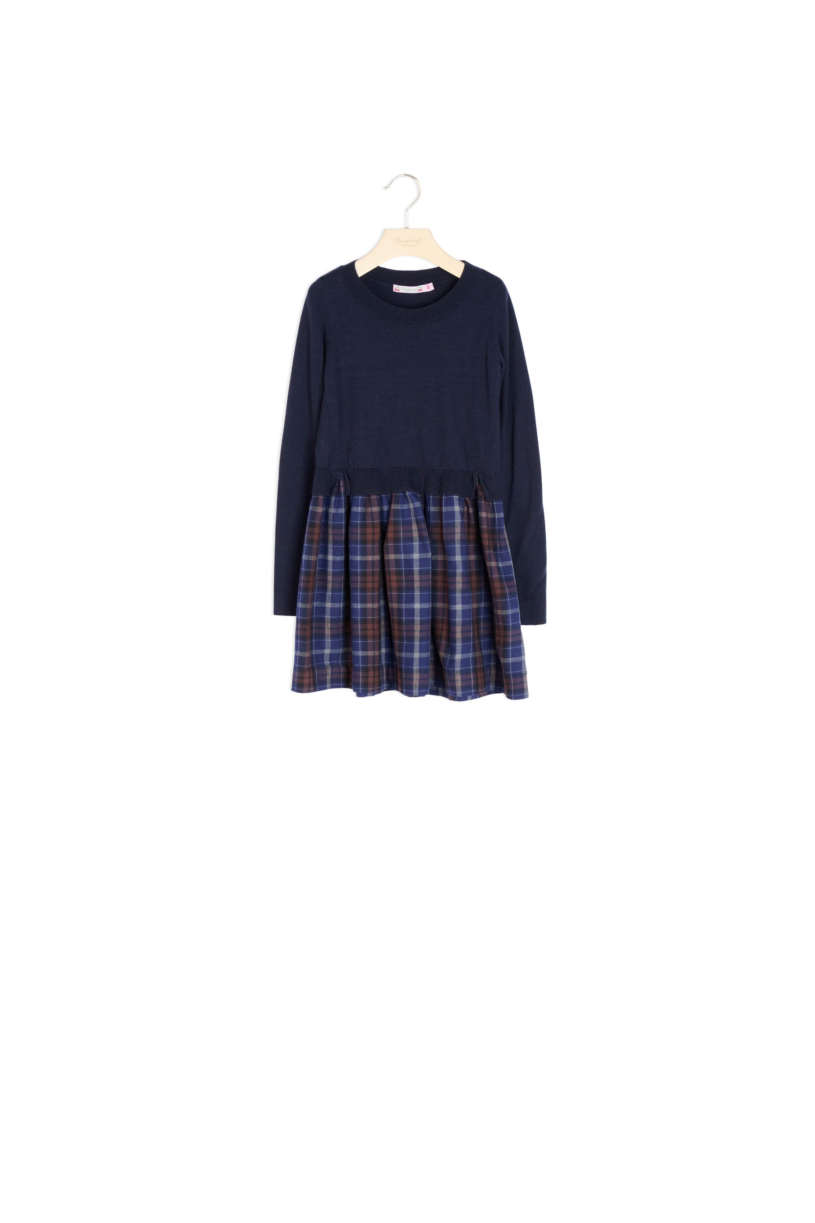Robe en laine bimatière - Bonpoint vintage