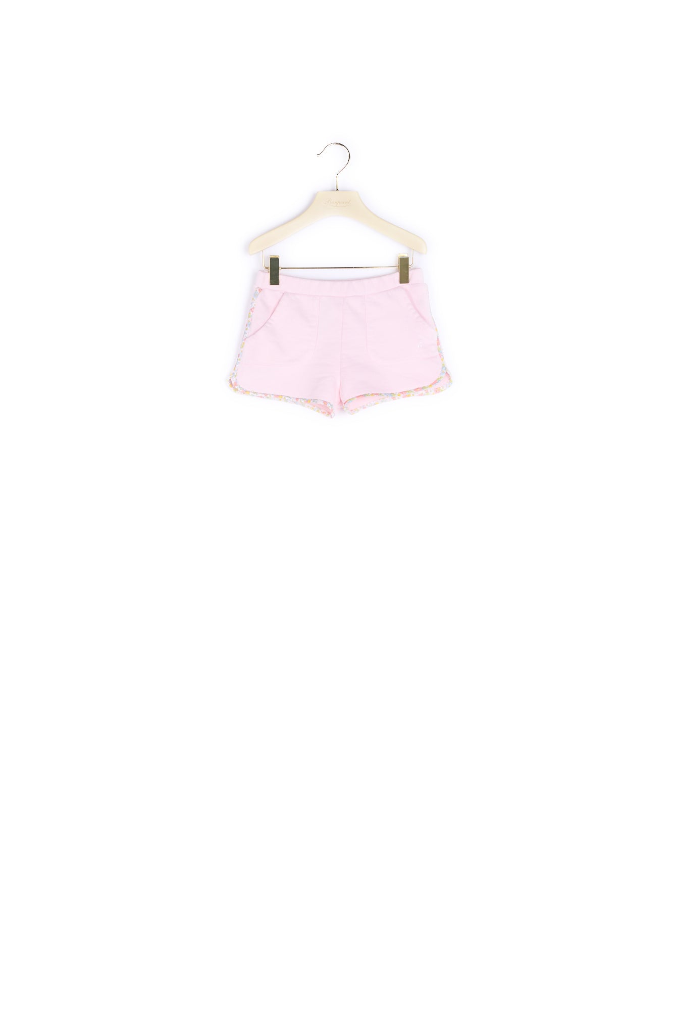 Short en molleton et tissu Liberty fille - Bonpoint vintage