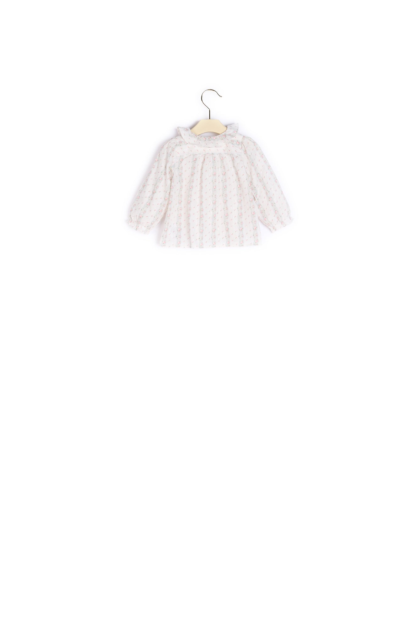 Blouse brodée et imprimée - Bonpoint vintage