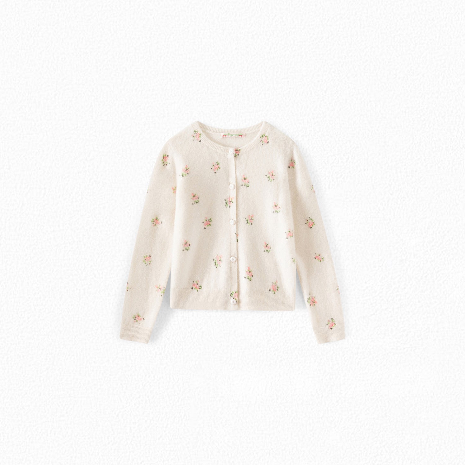 Cardigan en cachemire imprimé fille - Bonpoint vintage