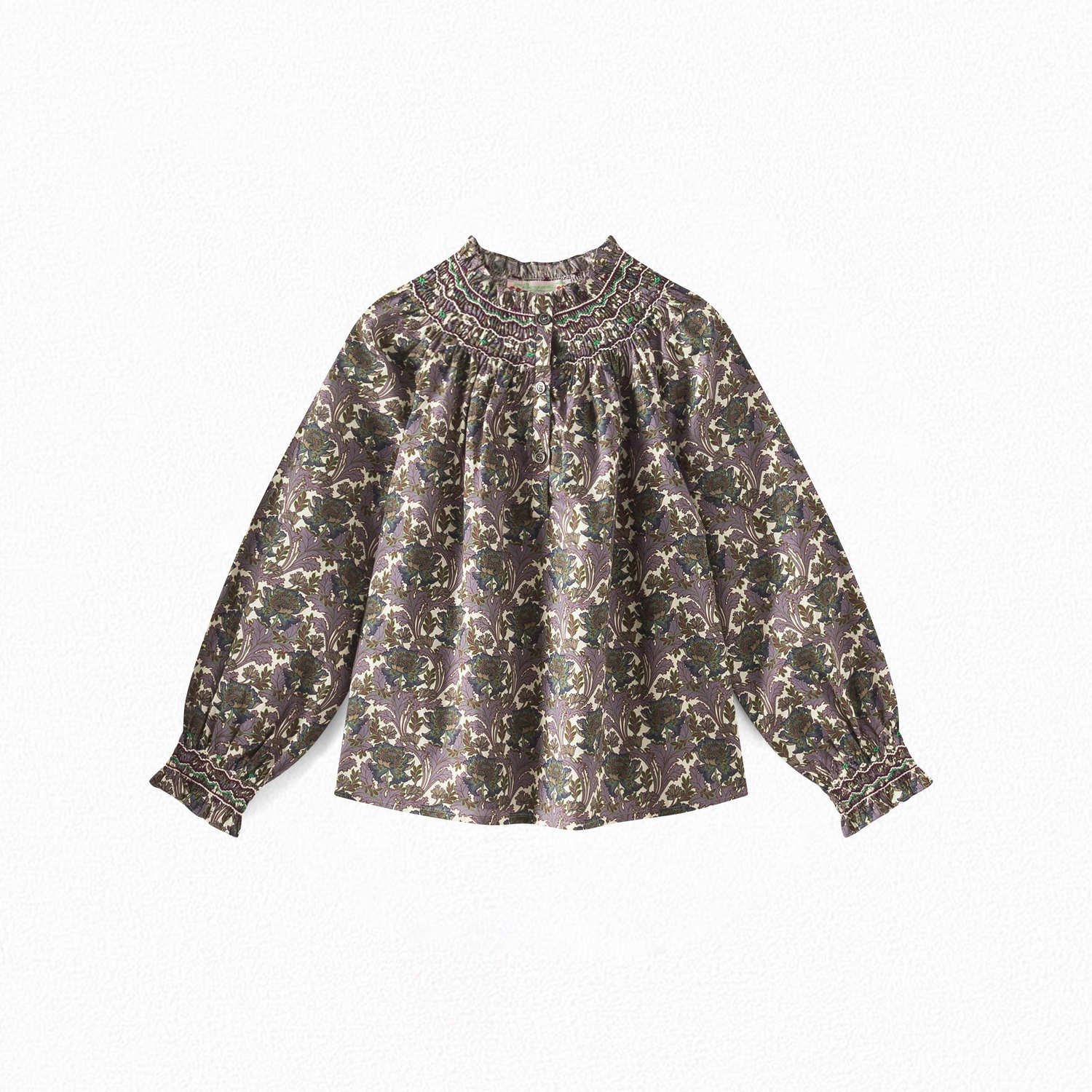 Blouse en tissu Liberty fille - Bonpoint vintage