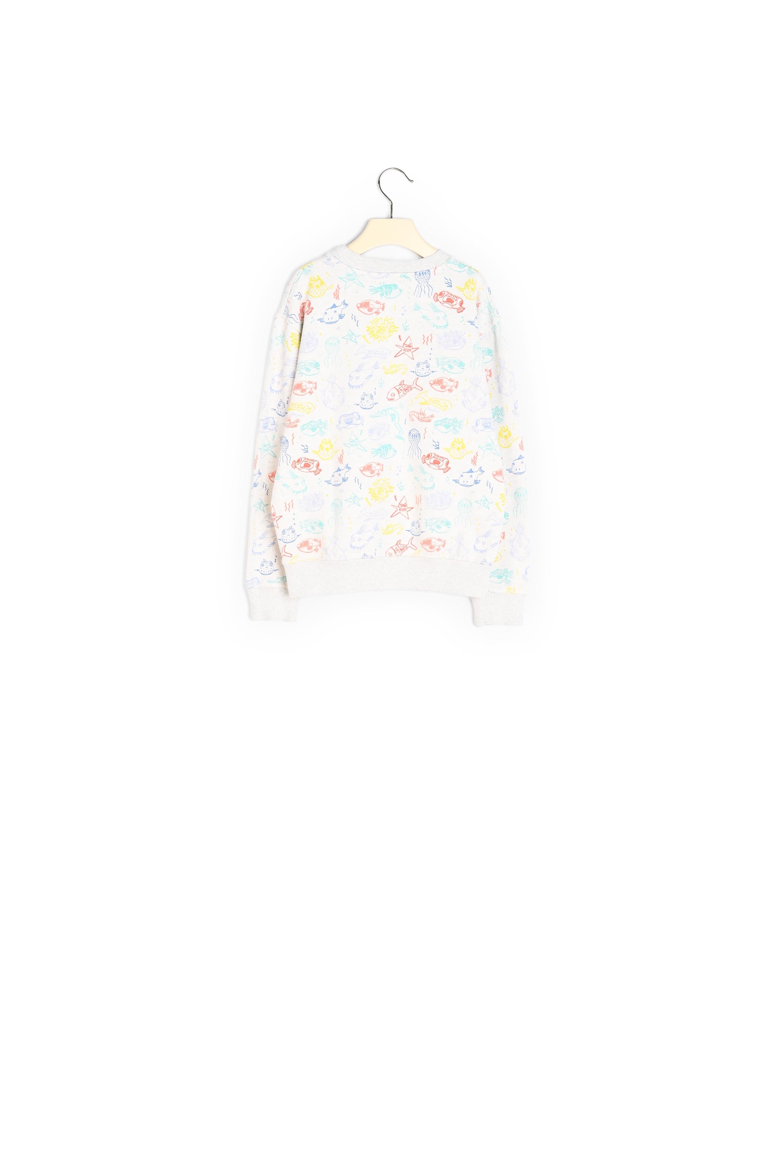 Sweatshirt imprimé monstres marins - Bonpoint vintage
