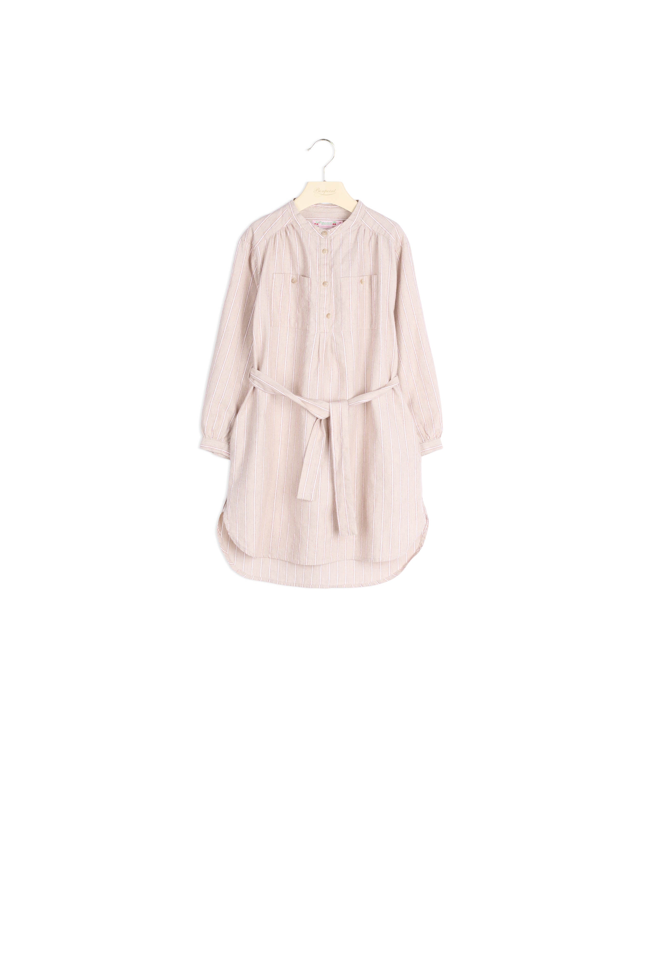 Robe chemise à rayures fines - Bonpoint vintage