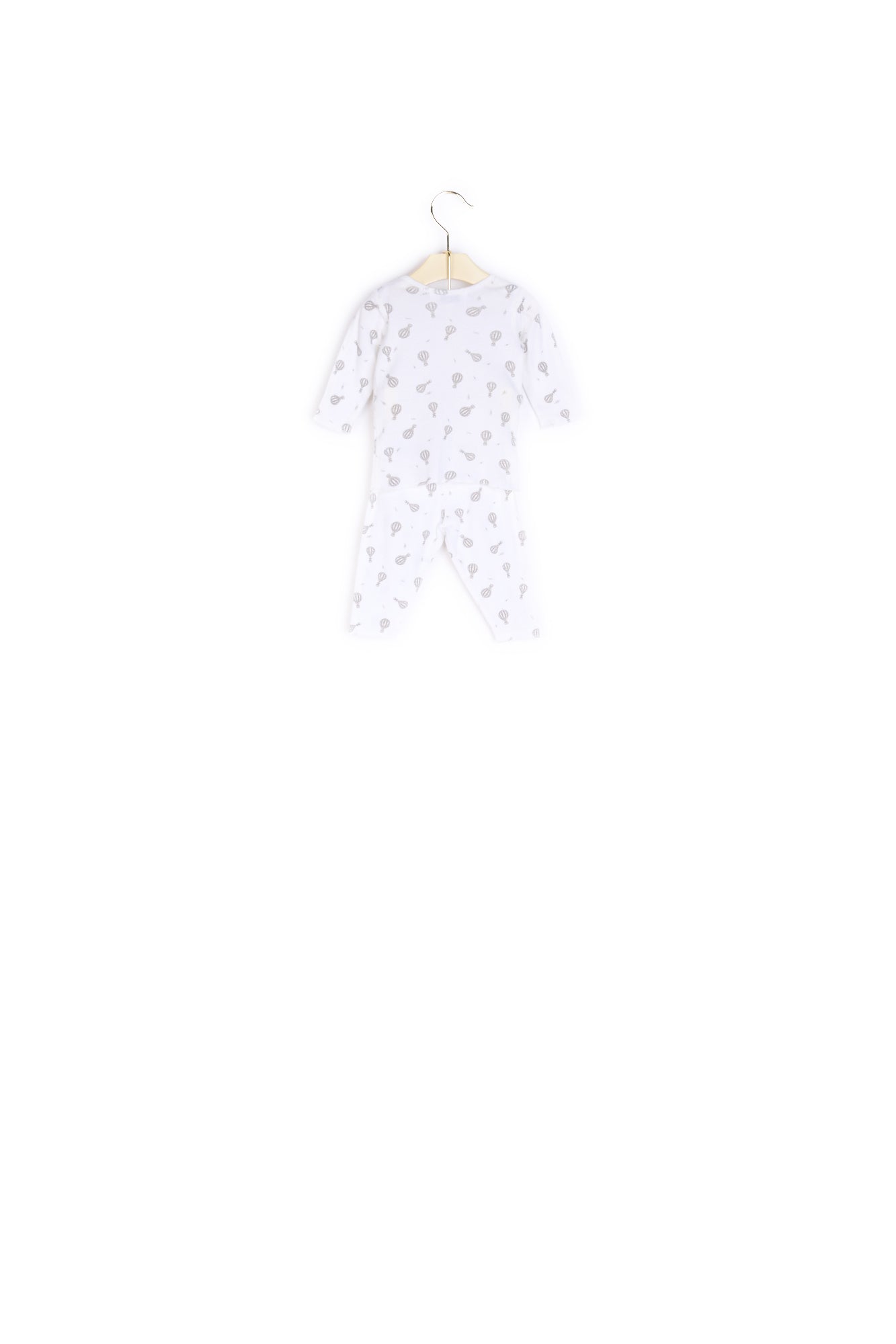 Ensemble bébé imprimé en côte de coton - Bonpoint vintage