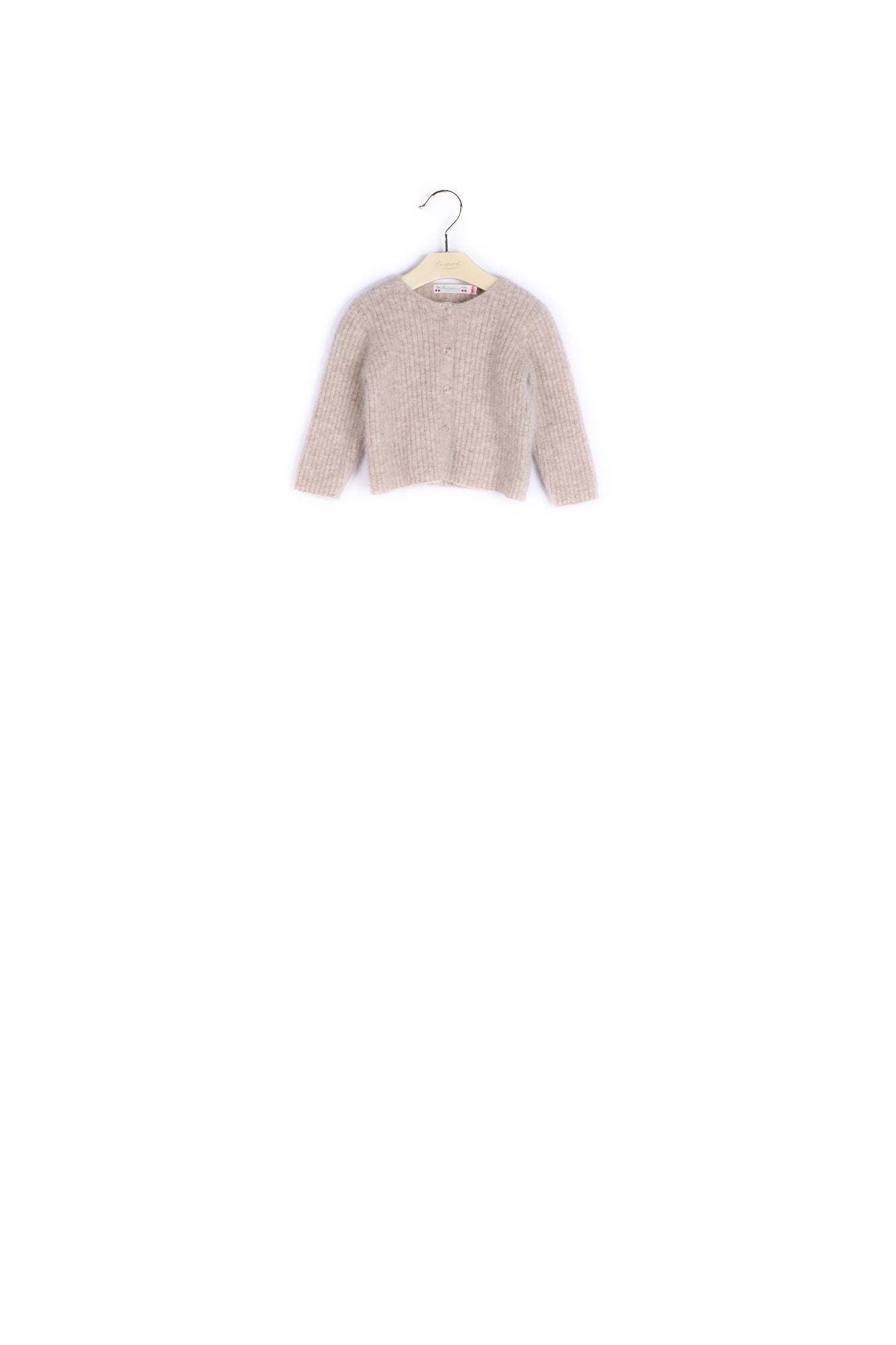 Cardigan à côtes bébé - Bonpoint vintage
