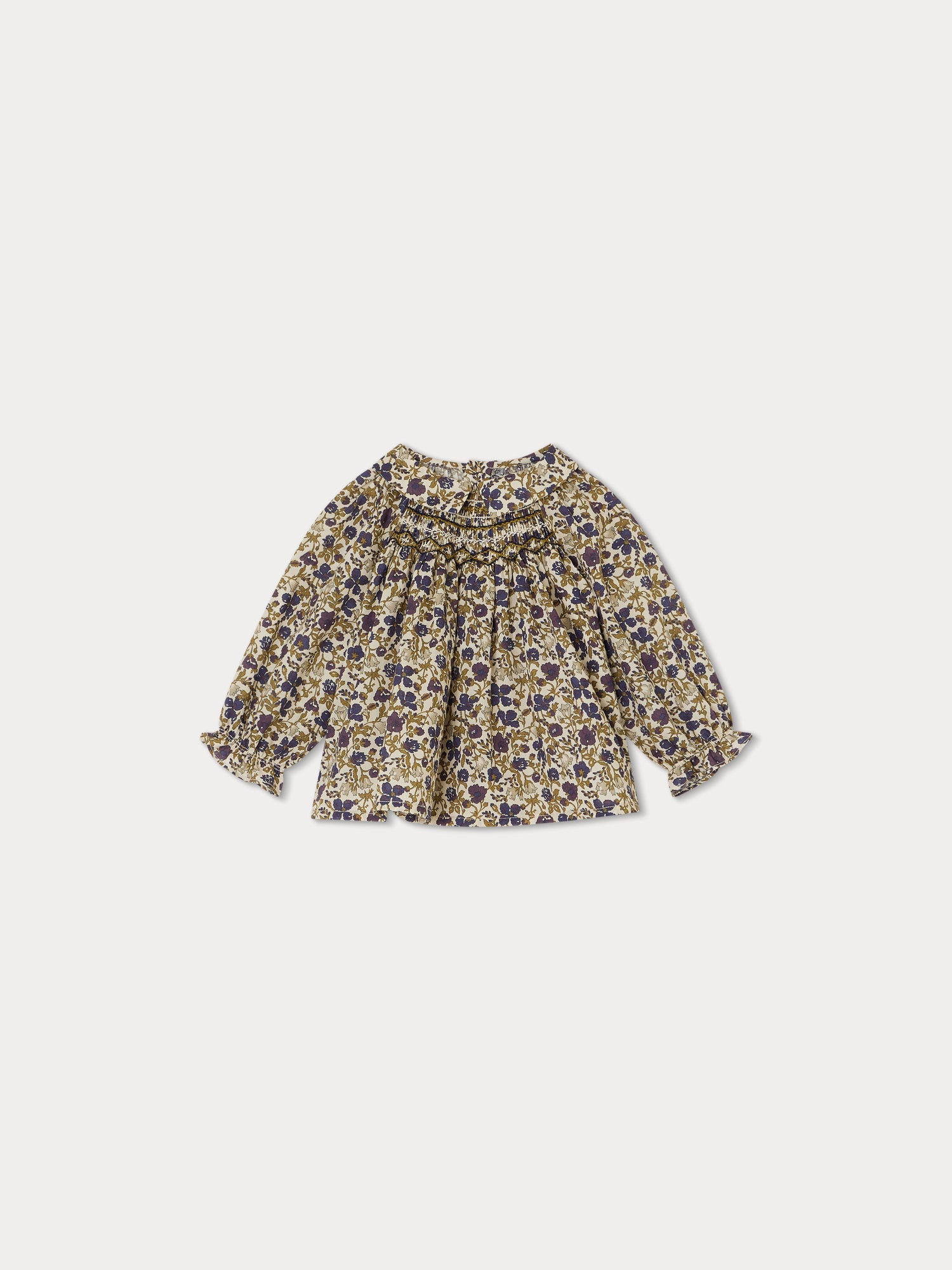 Blouse smockée Pompon - Bonpoint vintage