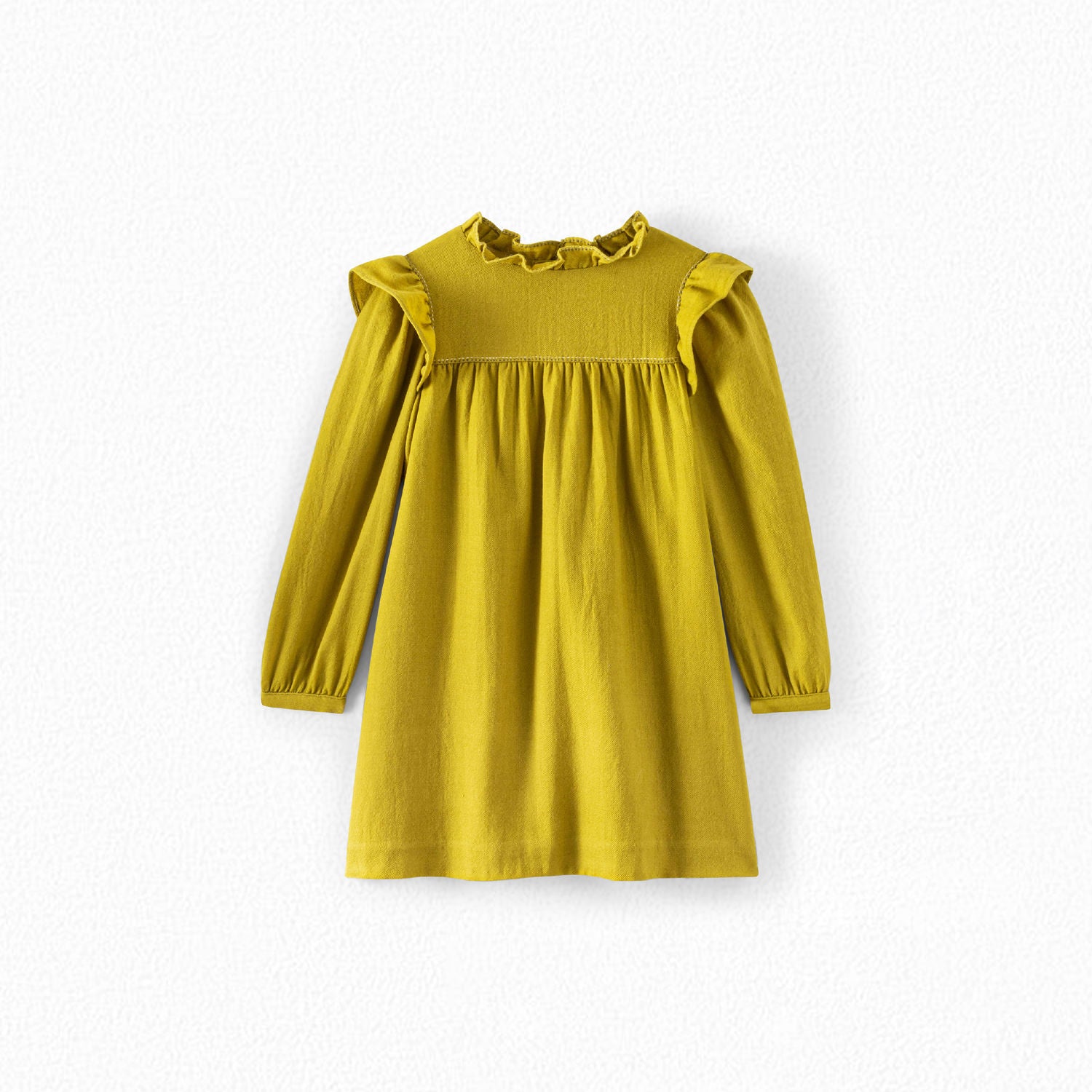 Robe volantée et brodée - Bonpoint vintage